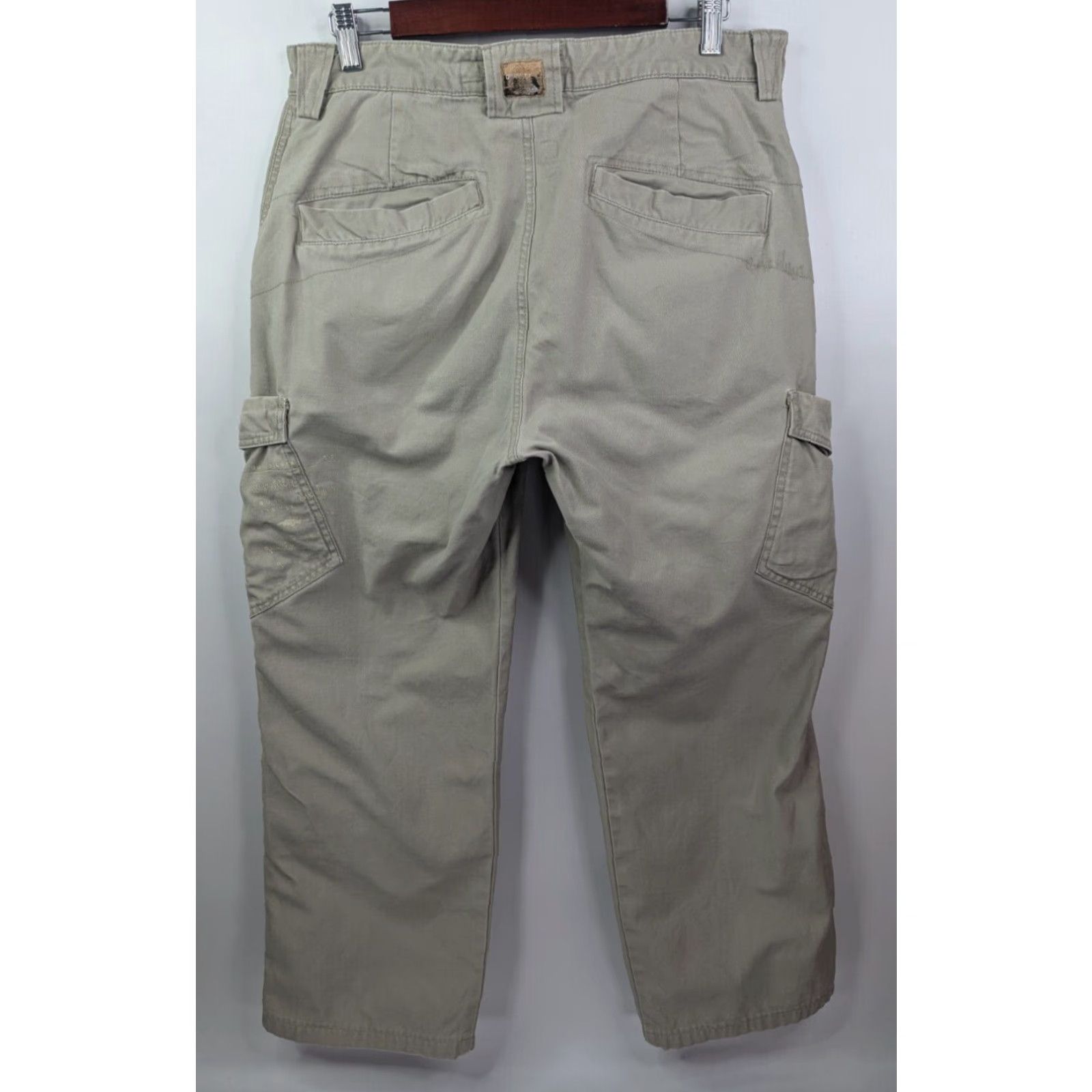 Quiksilver VINTAGE Quiksilver Cargo Pants Men 33 Beige Tan Baggy Surf Skate Hip Hop Y2K Size US 38 / EU 54 - 4 Thumbnail