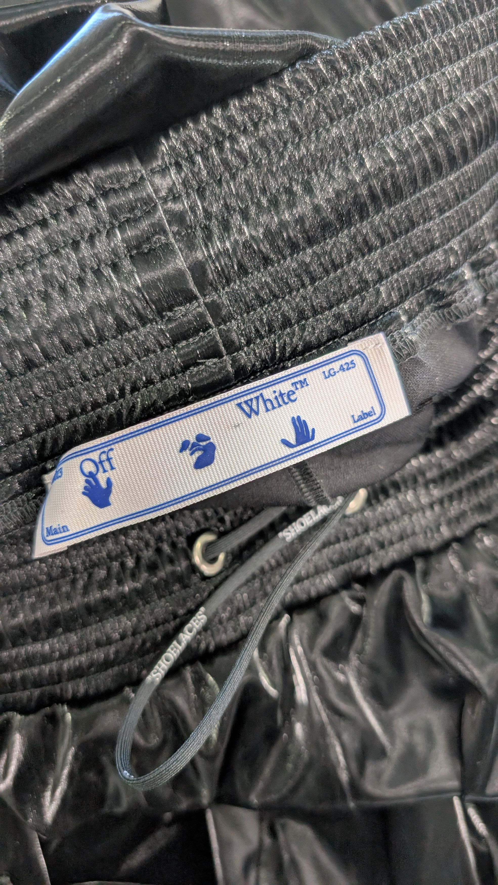 Off-White Off-White Virgil Abloh Slick Shine Cargo Joggers Black IT 44 Size US 30 / EU 46 - 8 Thumbnail