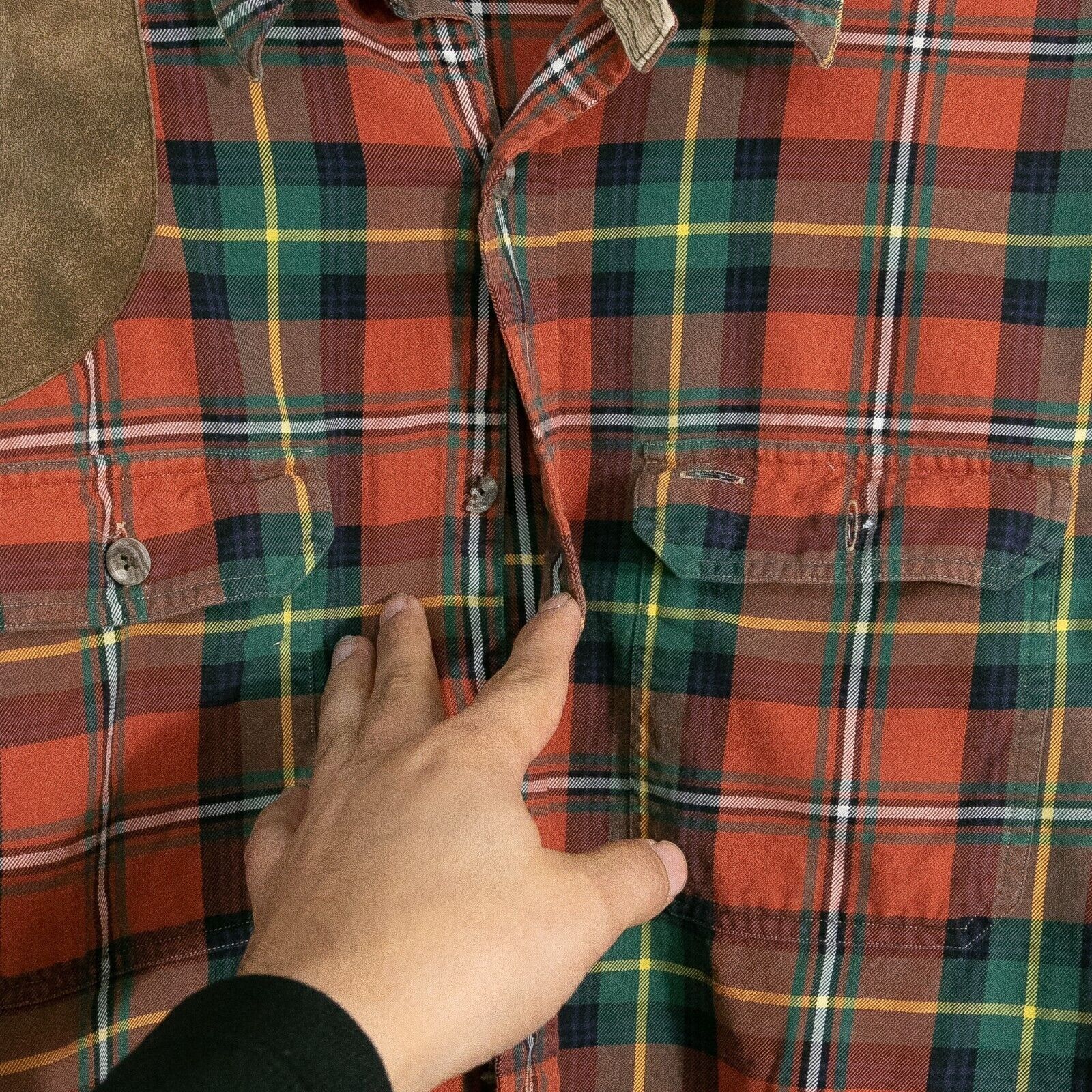 Polo Ralph Lauren × Vintage Vintage Polo Ralph Lauren Hunting Plaid Button Up Medium Size US M / EU 48-50 / 2 - 5 Thumbnail