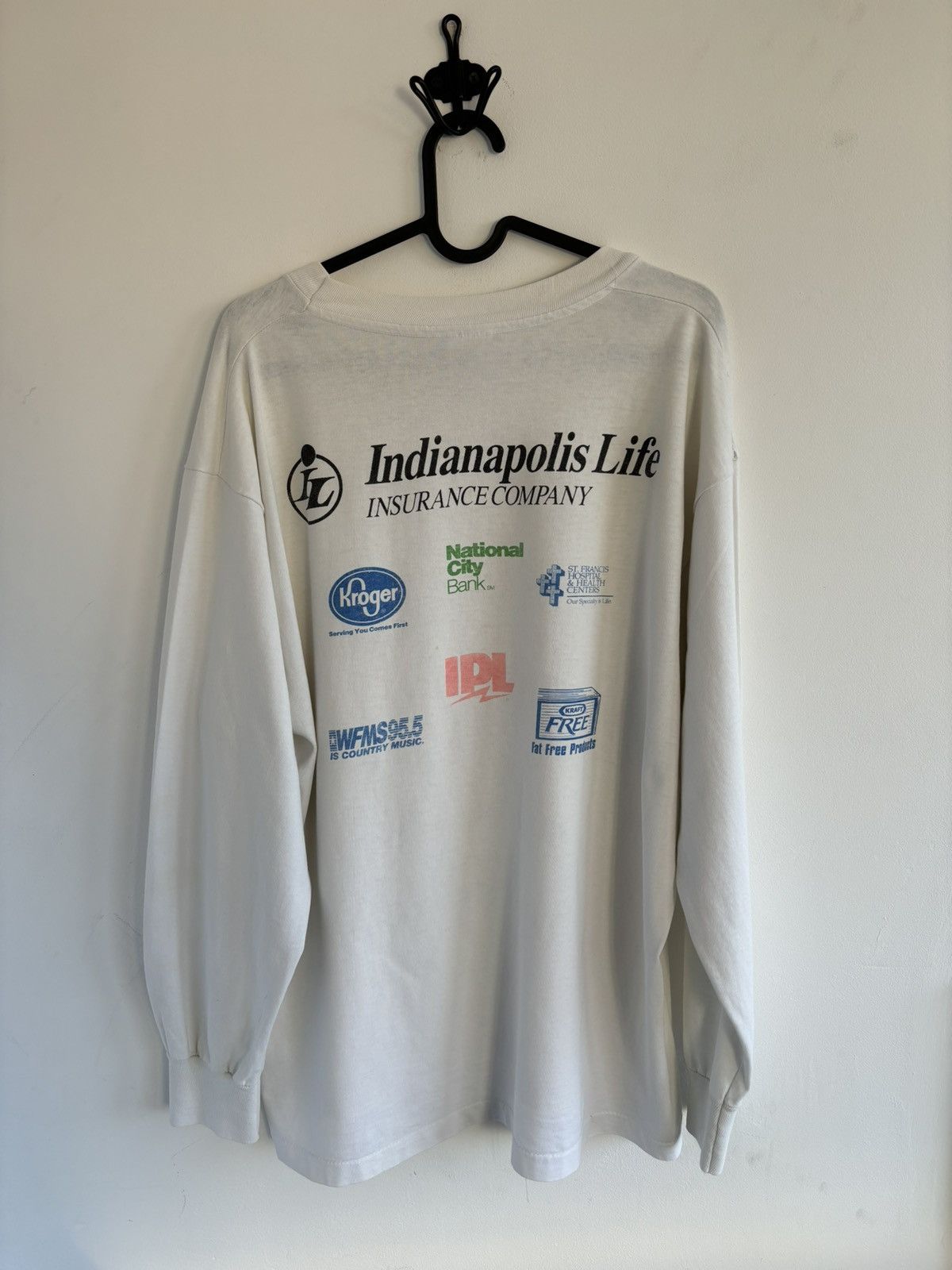 Anvil × Vintage Vintage 90s Indianapolis Marathon Art Longsleeve Size US L / EU 52-54 / 3 - 9 Thumbnail