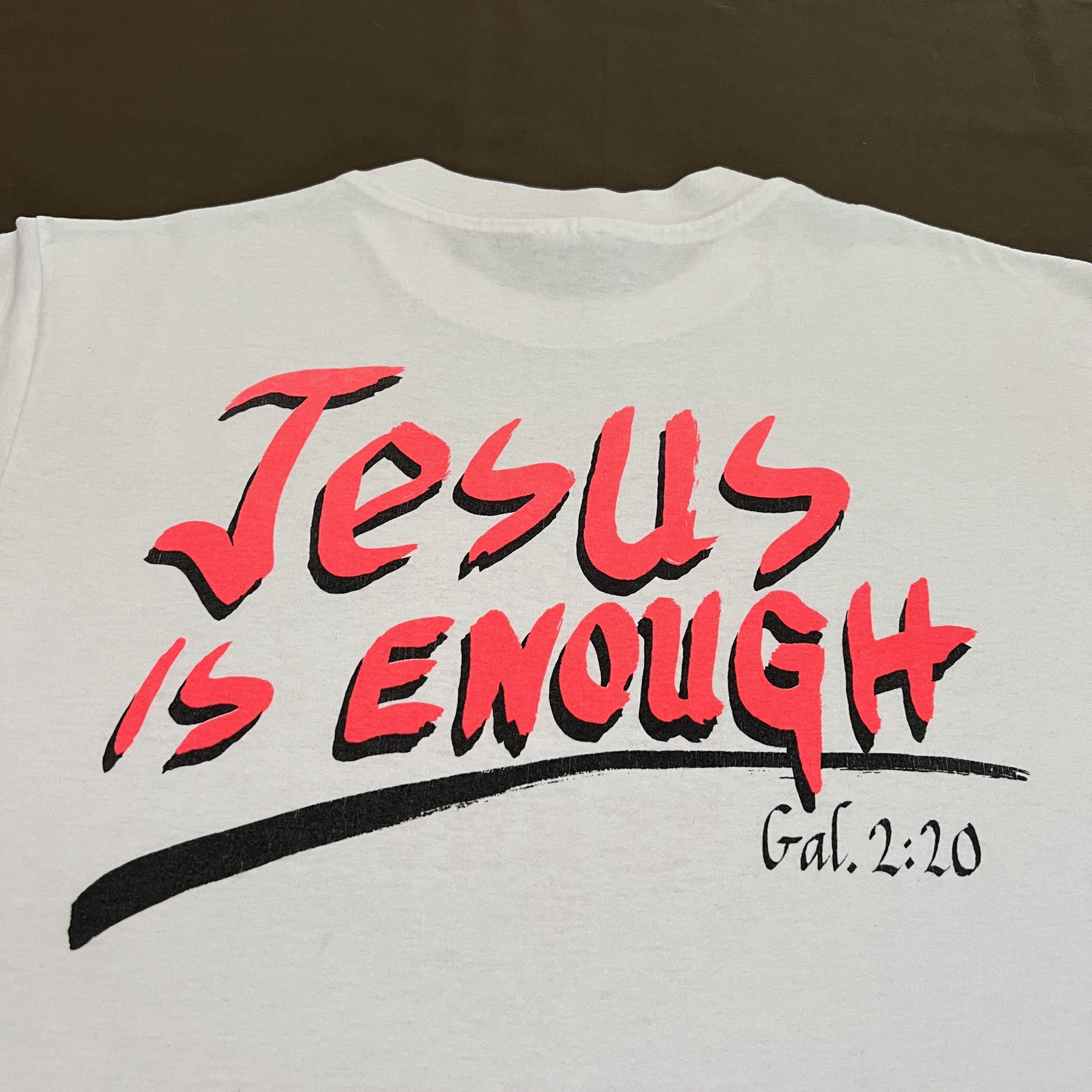 Vintage Vintage 90s Jesus God Holy Bible Promo Tee crime drugs Size US L / EU 52-54 / 3 - 5 Thumbnail