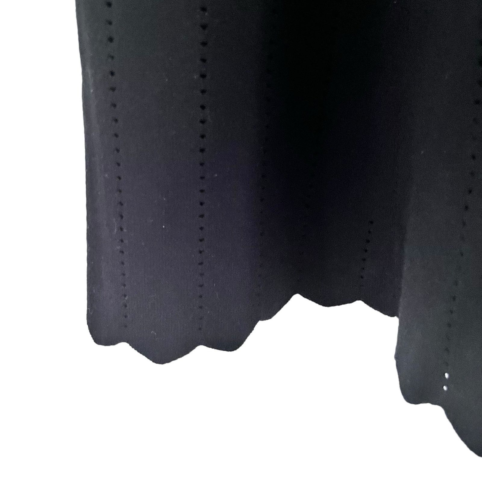 Rebecca Taylor Rebecca Taylor Black Pointelle Knit Mock Neck Sweater Dress Size M / US 6-8 / IT 42-44 - 10 Thumbnail