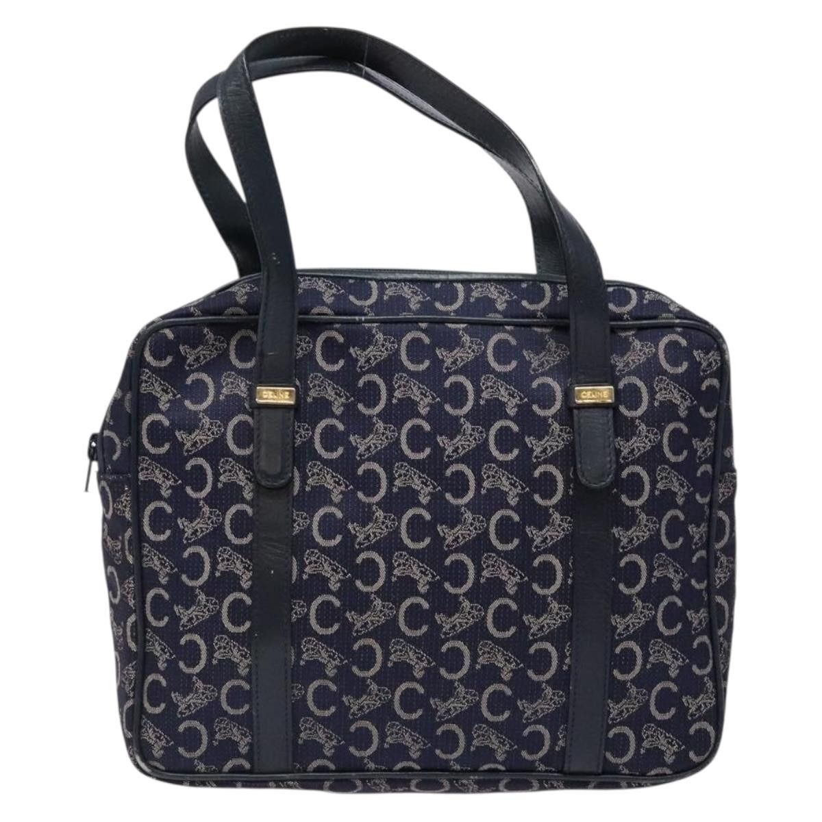 Celine CELINE Sulky Hand Bag Canvas Navy Size ONE SIZE - 2 Thumbnail