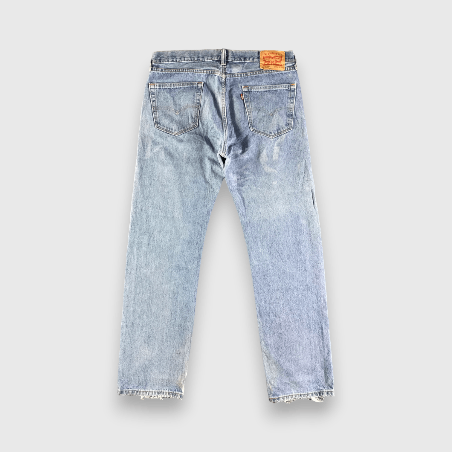 Levi's Vintage Blue Wash Levis 505 Jeans-J4421 Size US 35 - 2 Thumbnail