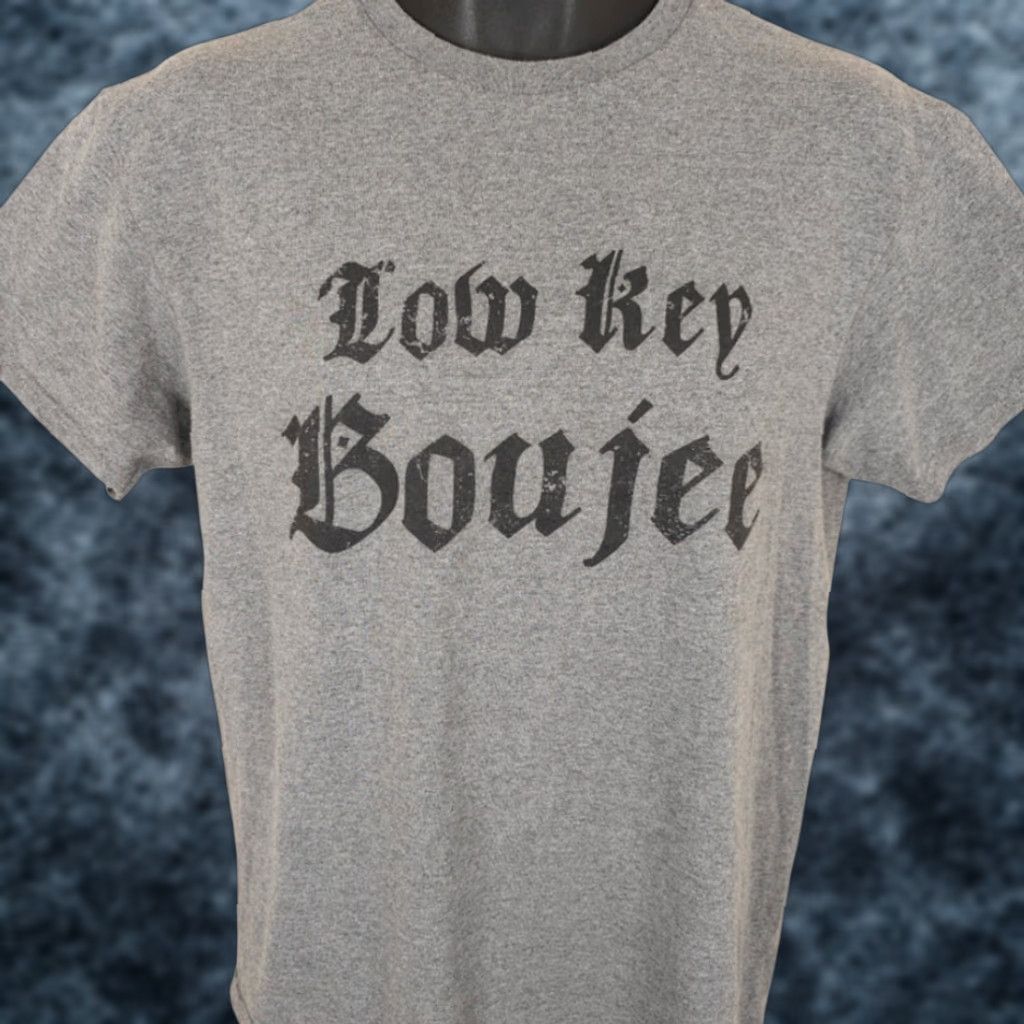 Delta Delta Low Key Boujee T Shirt Mens Medium Gray Shirt Mens Medium Gray Size US M / EU 48-50 / 2 - 1 Thumbnail