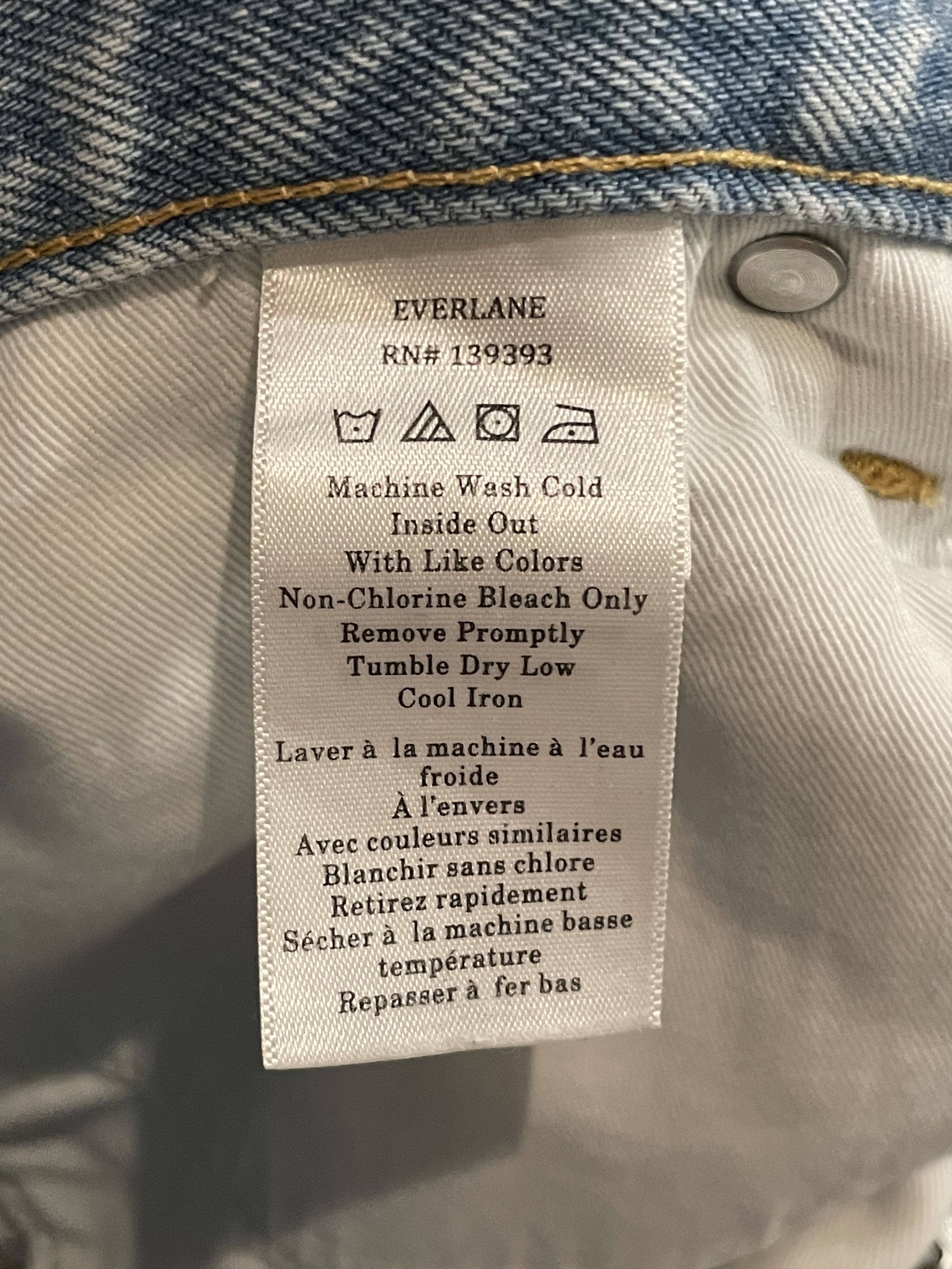 Everlane Everlane Straight Fit Jean Size 30x32 Light Wash Size US 30 / EU 46 - 4 Thumbnail