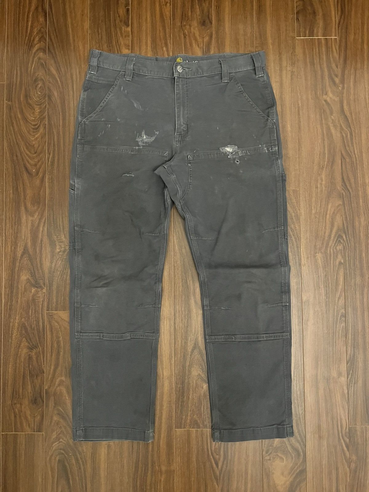 Carhartt Vintage Thrashed Carhartt Double Knee Carpenter Pants Size US 36 / EU 52 - 1 Thumbnail