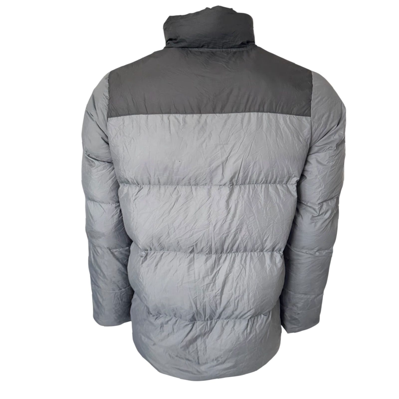 Nike Nike Sportswear Puffer Jacket Men's L Grey Duck Down Two-Tone Zip Front High Stand Collar Casual Winter Size US L / EU 52-54 / 3 - 3 Thumbnail