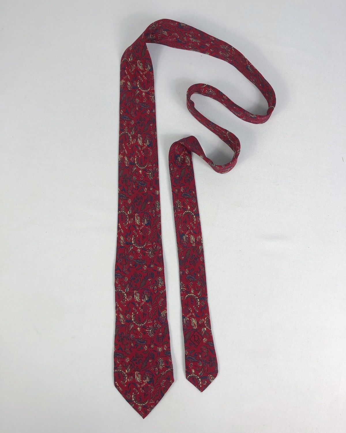 Christian Dior Monsieur Rare Vintage Christian Dior Monseiur Abstract Silk Tie Size ONE SIZE - 2 Thumbnail