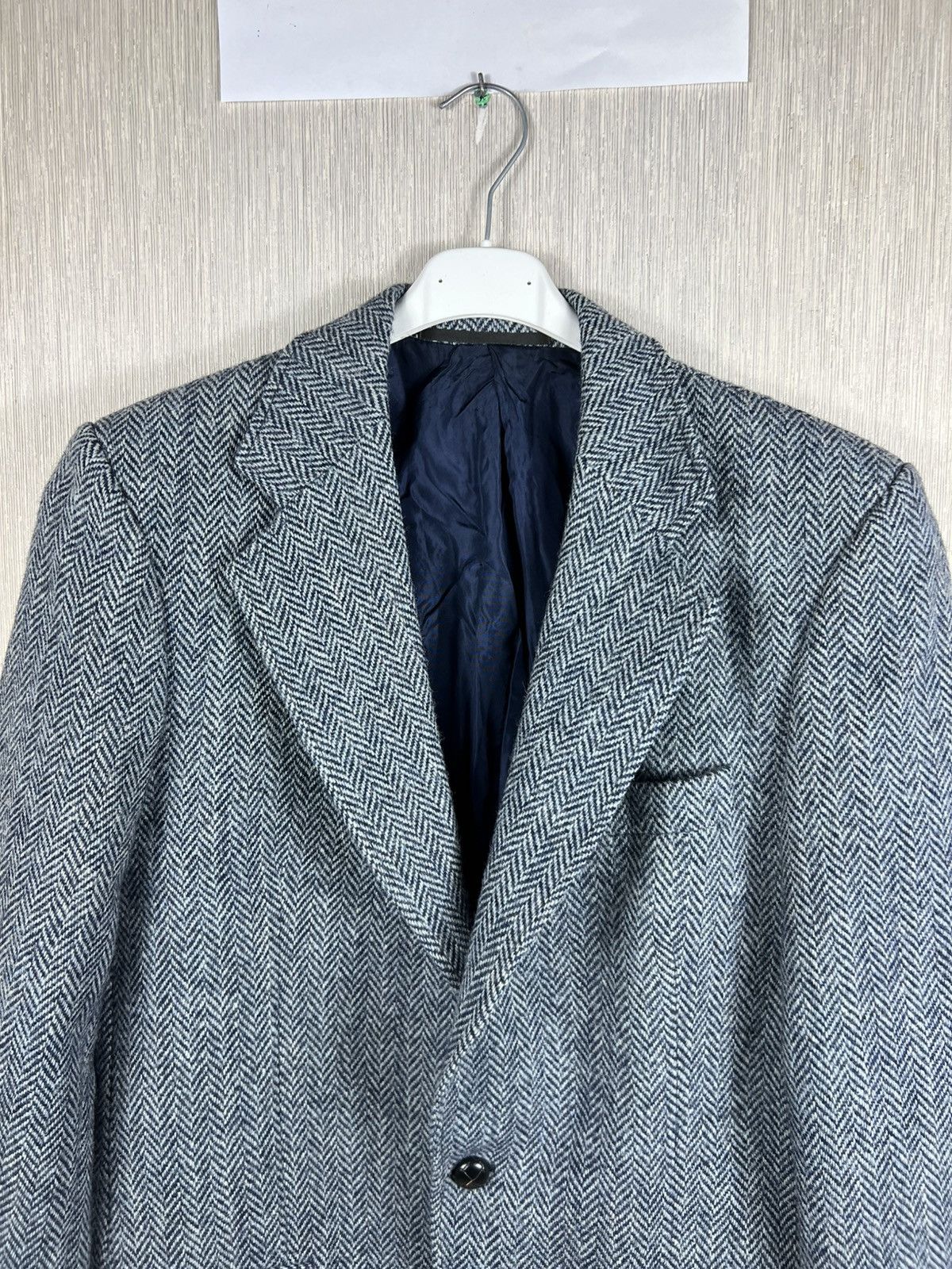 Harris Tweed Vintage 60s Schlasbergs Harris Tweed wool blazer jacket Size US L / EU 52-54 / 3 - 5 Thumbnail