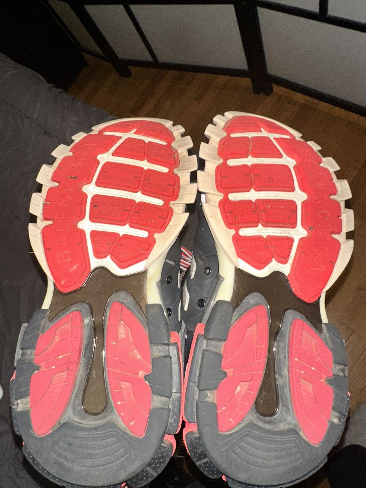 Balenciaga Balenciaga track black and red and grey Size US 8 / EU 41 - 5 Thumbnail