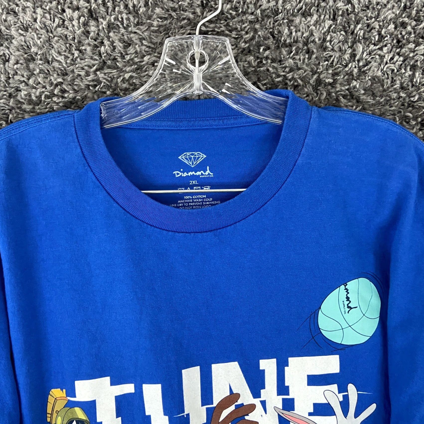 Diamond Supply Co. Diamond Supply Co Tune Squad T-Shirt Mens 2XL Blue Long Sleeve Graphic Tee Size US XXL / EU 58 / 5 - 7 Thumbnail
