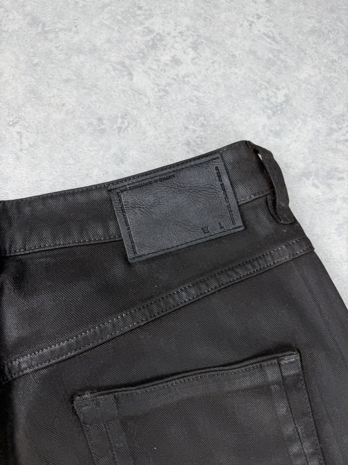 Diesel Black Gold Diesel Black Gold Type 147 Waxed Biker Jeans Unisex Size 28 Size US 28 / EU 44 - 11 Thumbnail