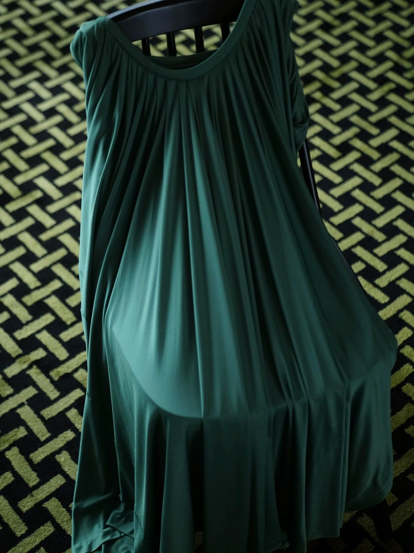 Yves Saint Laurent YSL Vintage Greek Celadon Dress Size ONE SIZE - 5 Thumbnail
