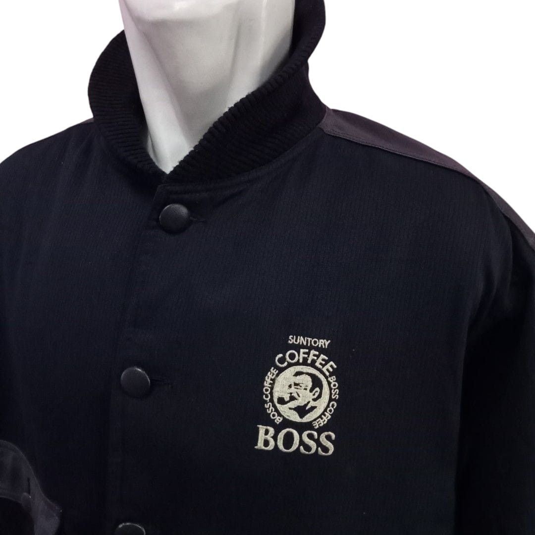 Japanese Brand × Vintage 90s Suntory Boss Coffee Jacket Leather Pad (F401) Size US XL / EU 56 / 4 - 3 Thumbnail