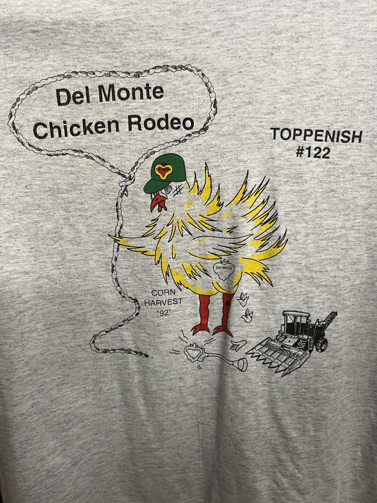 Hanes Vintage Del Monte Chicken Rodeo T-shirt Corn Harvest 1992 -M Size US M / EU 48-50 / 2 - 3 Thumbnail