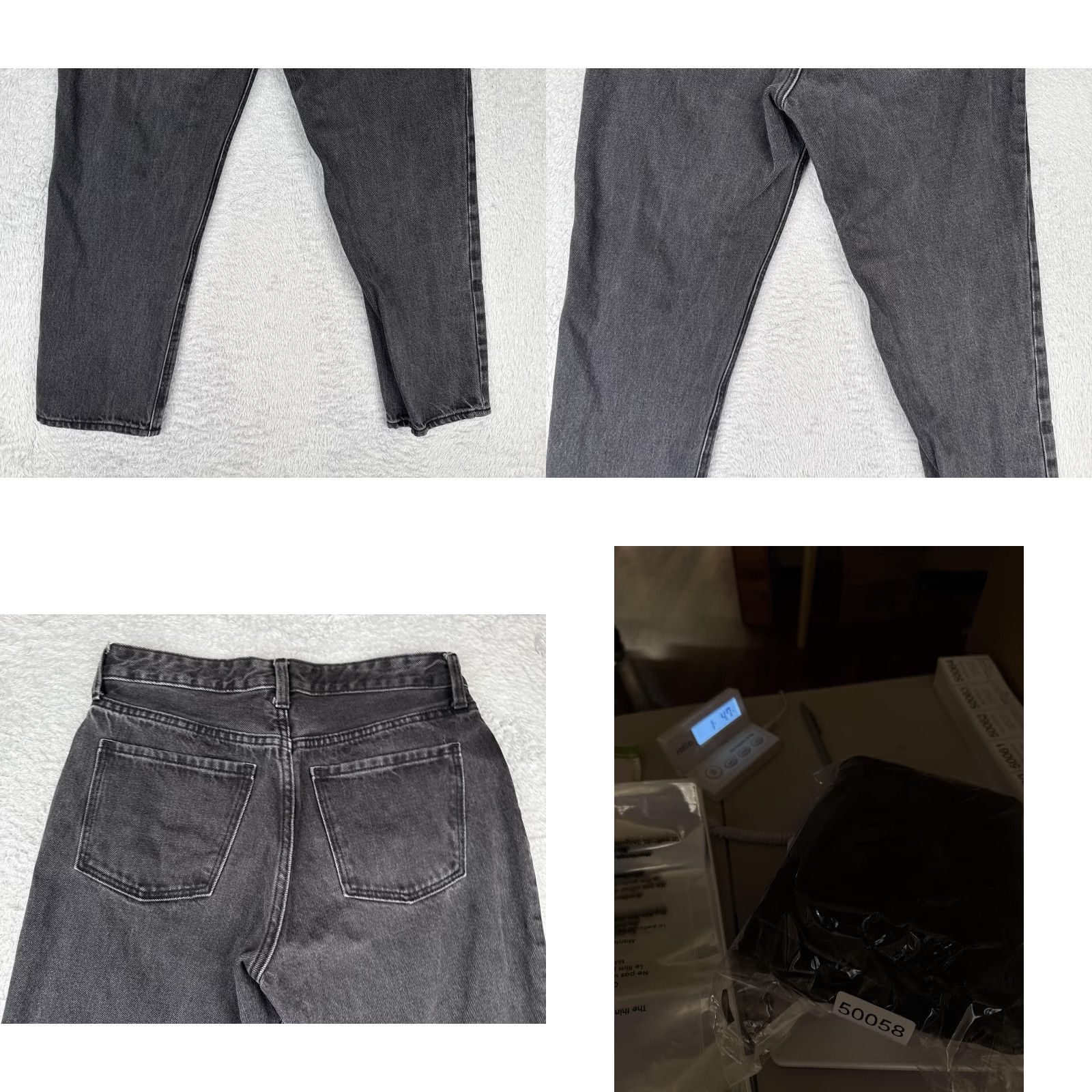 Old Navy VINTAGE Old Navy Jeans Womens 4 Black Charcoal Straight Leg Zip Fly Denim Five Pocket Size 27" / US 4 / IT 40 - 10 Thumbnail