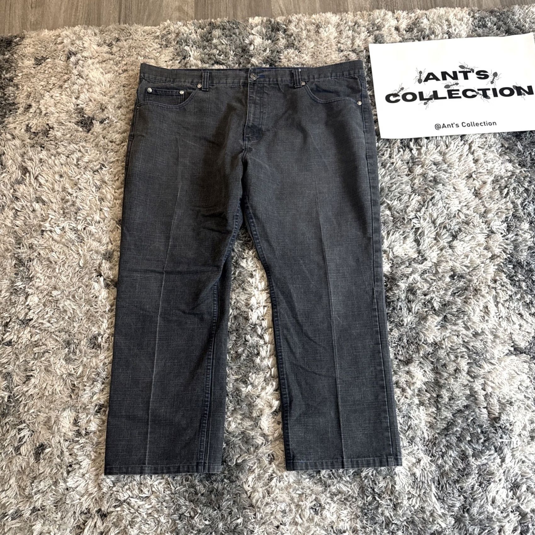 Denime VINTAGE Krome Jeans Gray Denim Embroidered 90s Y2K Mens 48x29 HTF RARE Wide-Leg Shirt? Size US 32 / EU 48 - 7 Thumbnail