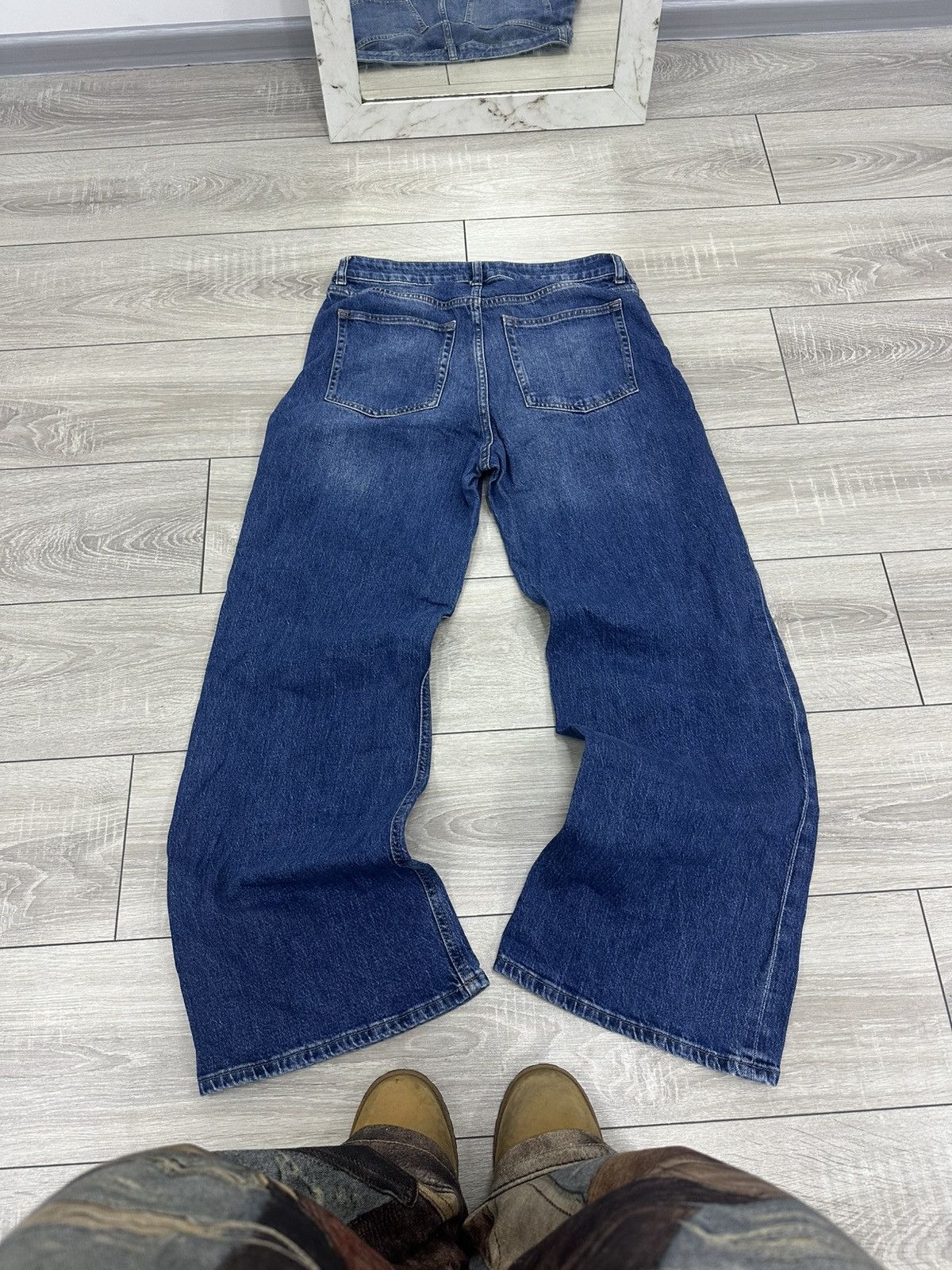 Vintage Baggy Loose Y2K Flared Bootcut Jeans Size US 32 / EU 48 - 2 Thumbnail