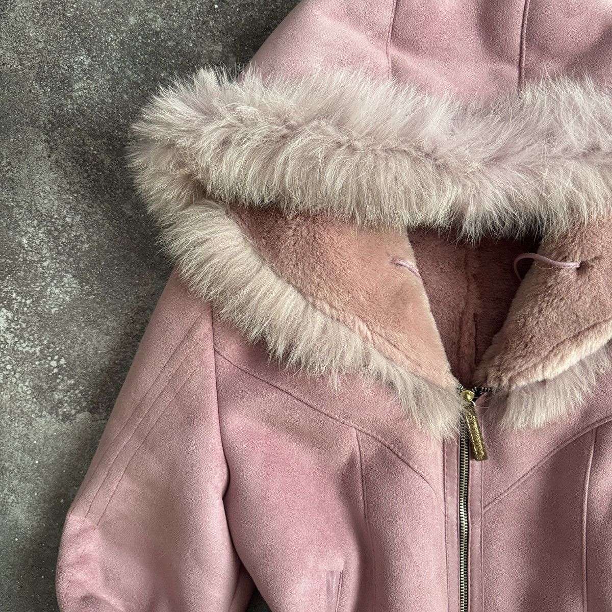 Hysteric Glamour Y2K Romantic Vintage Real Fur Details Shearling Coat Size S / US 4 / IT 40 - 4 Thumbnail