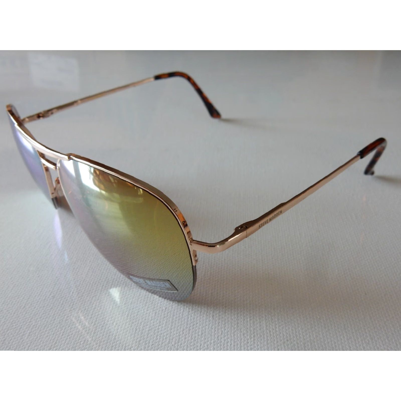 Steve Madden VINTAGE Steve Madden Sunglasses Women Aviator Gold 1025 5488 Size ONE SIZE - 2 Thumbnail