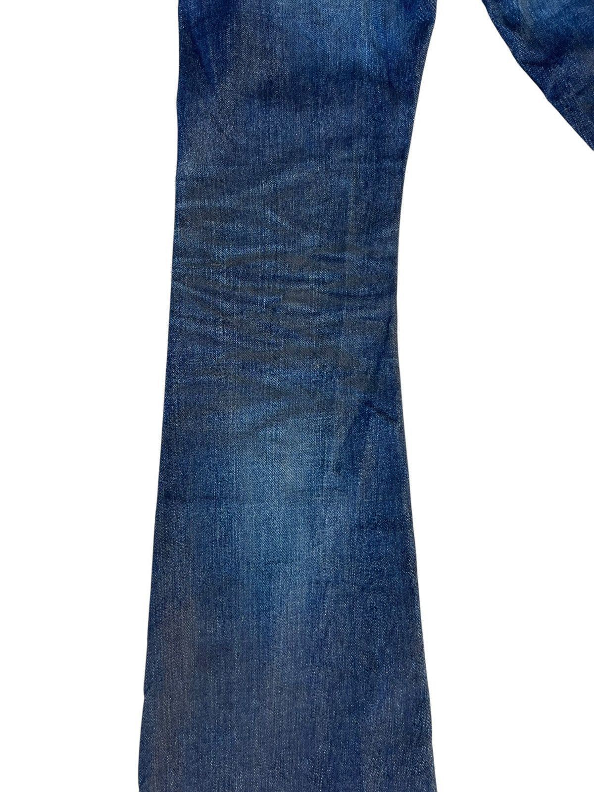 If Six Was Nine × Le Grande Bleu (L.G.B.) × Murder License Clawmark Waxed Denim Murder License Flare Jeans Size US 29 - 16 Thumbnail