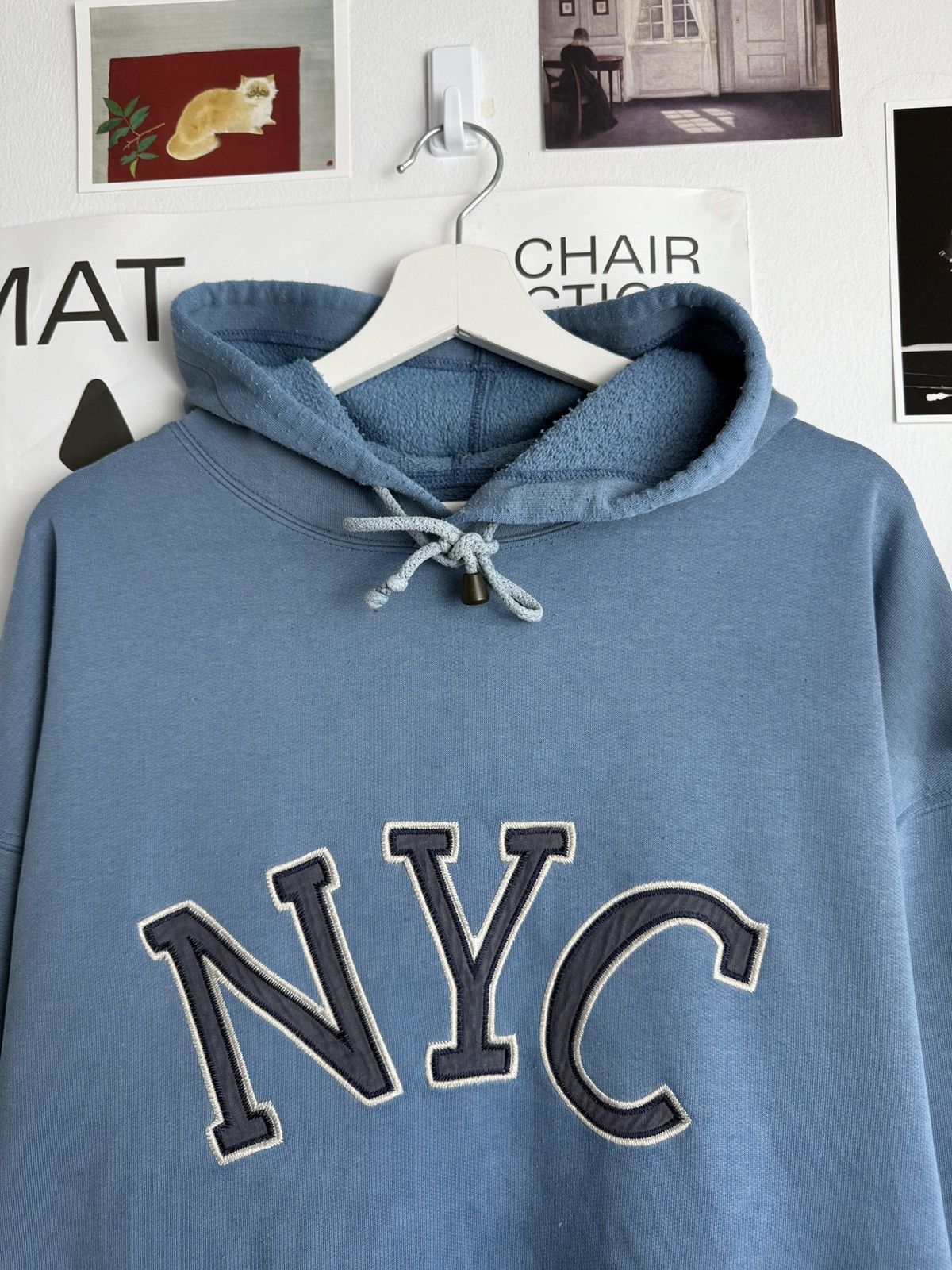 New York Yankees × Vintage Vintage y2k NYC baggy hoodie XL karl kani jnco fubu skate 90s Size US XL / EU 56 / 4 - 3 Thumbnail