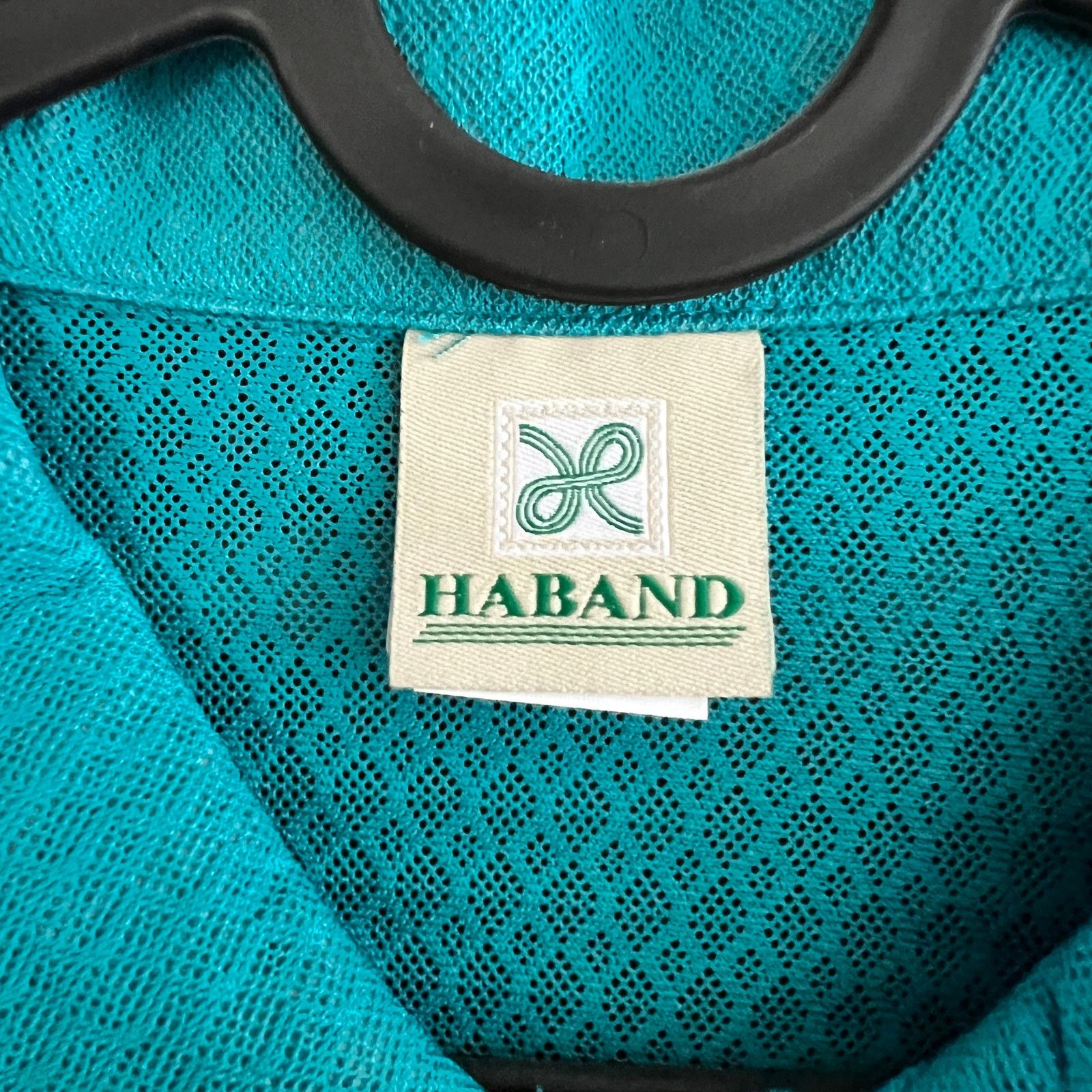 Haband VTG Haband Men's Teal Sheer Short Sleeve Polo M 21x26 Size US M / EU 48-50 / 2 - 4 Thumbnail