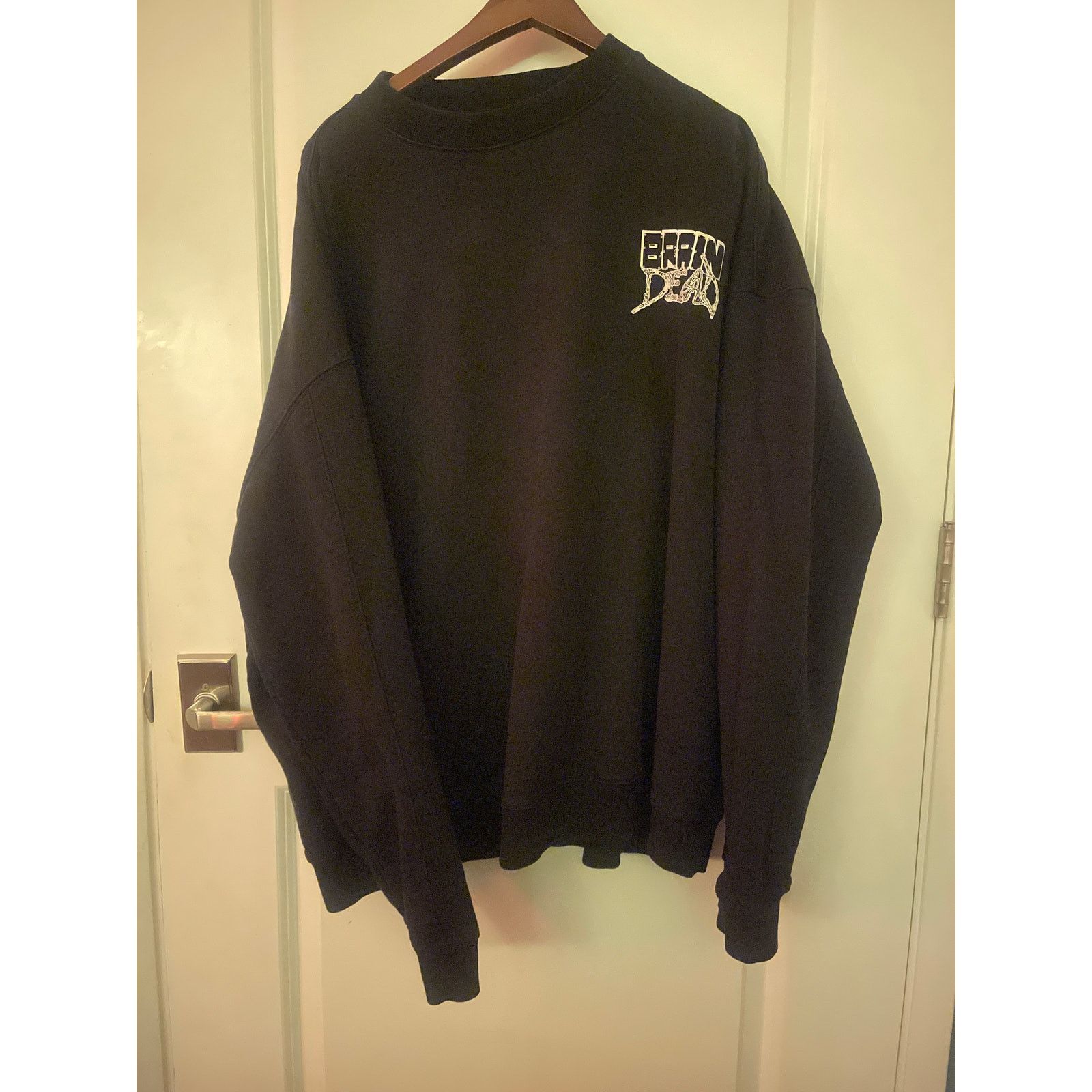 Brain Dead Brain Dead 'Black Sludge' Cotton Fleece Structured Sweater Size US XXL / EU 58 / 5 - 5 Thumbnail