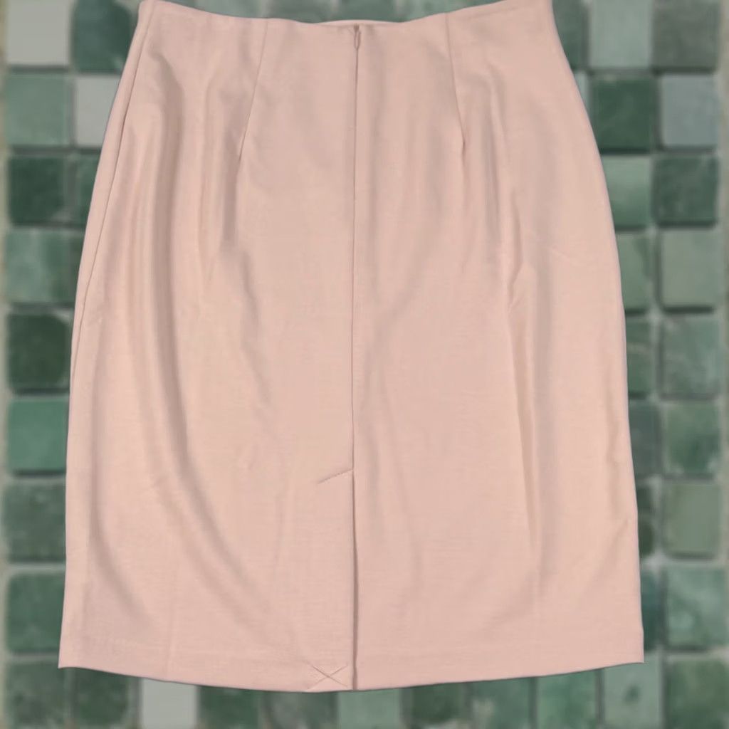 Vintage Philosophy Skirt Blush Pencil 8 Women Knee Length Zipper Workwear Office Business Casual Womens Size 30" / US 8 / IT 44 - 1 Thumbnail
