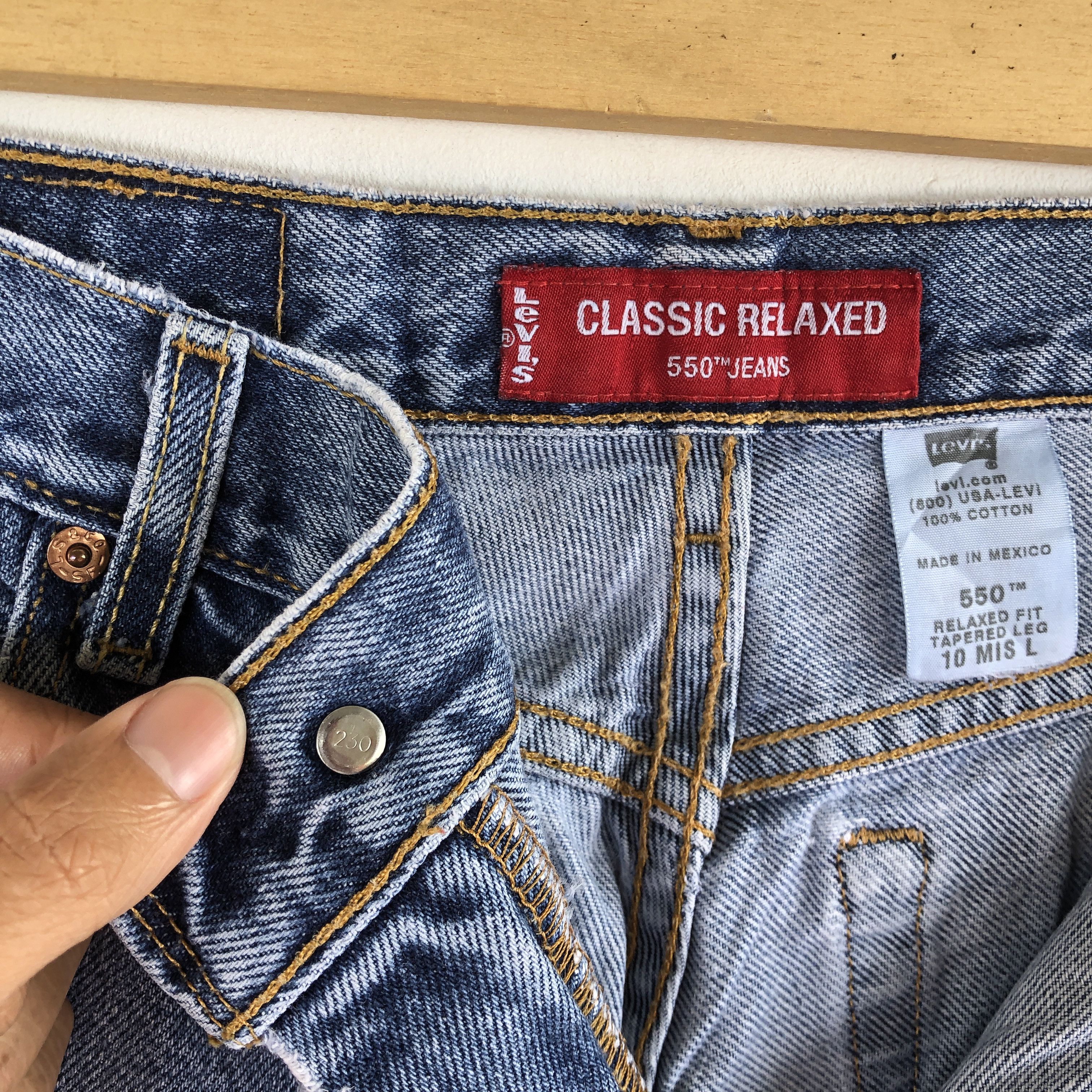 Levi's Vintage Levi's 550 Jeans Baggy Tapered Levis Sun Faded Denim Size 26" / US 2 / IT 38 - 7 Thumbnail