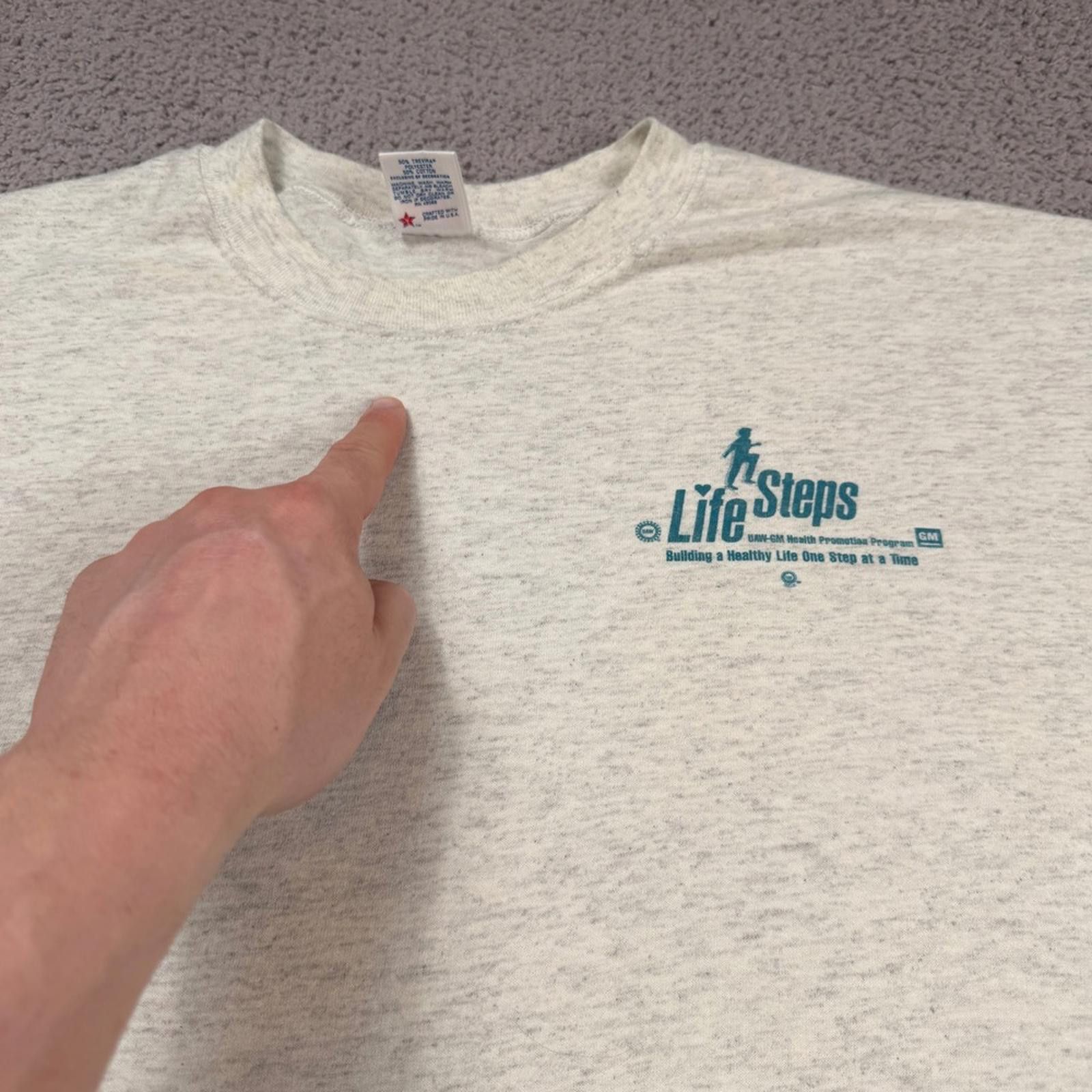 Other Vintage 90s GM LifeSteps UAW Health Promotion T Shirt XXL Size US XXL / EU 58 / 5 - 11 Thumbnail