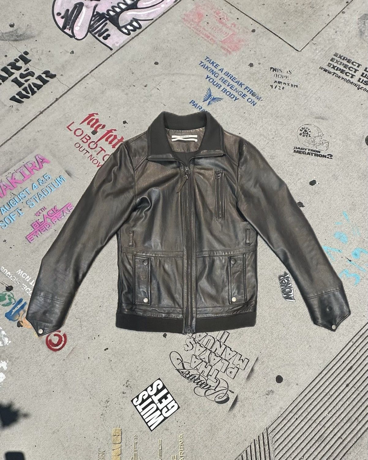 Robert Geller Robert Geller AW08 Lambskin Leather Zip-up Jacket Size US M / EU 48-50 / 2 - 1 Thumbnail