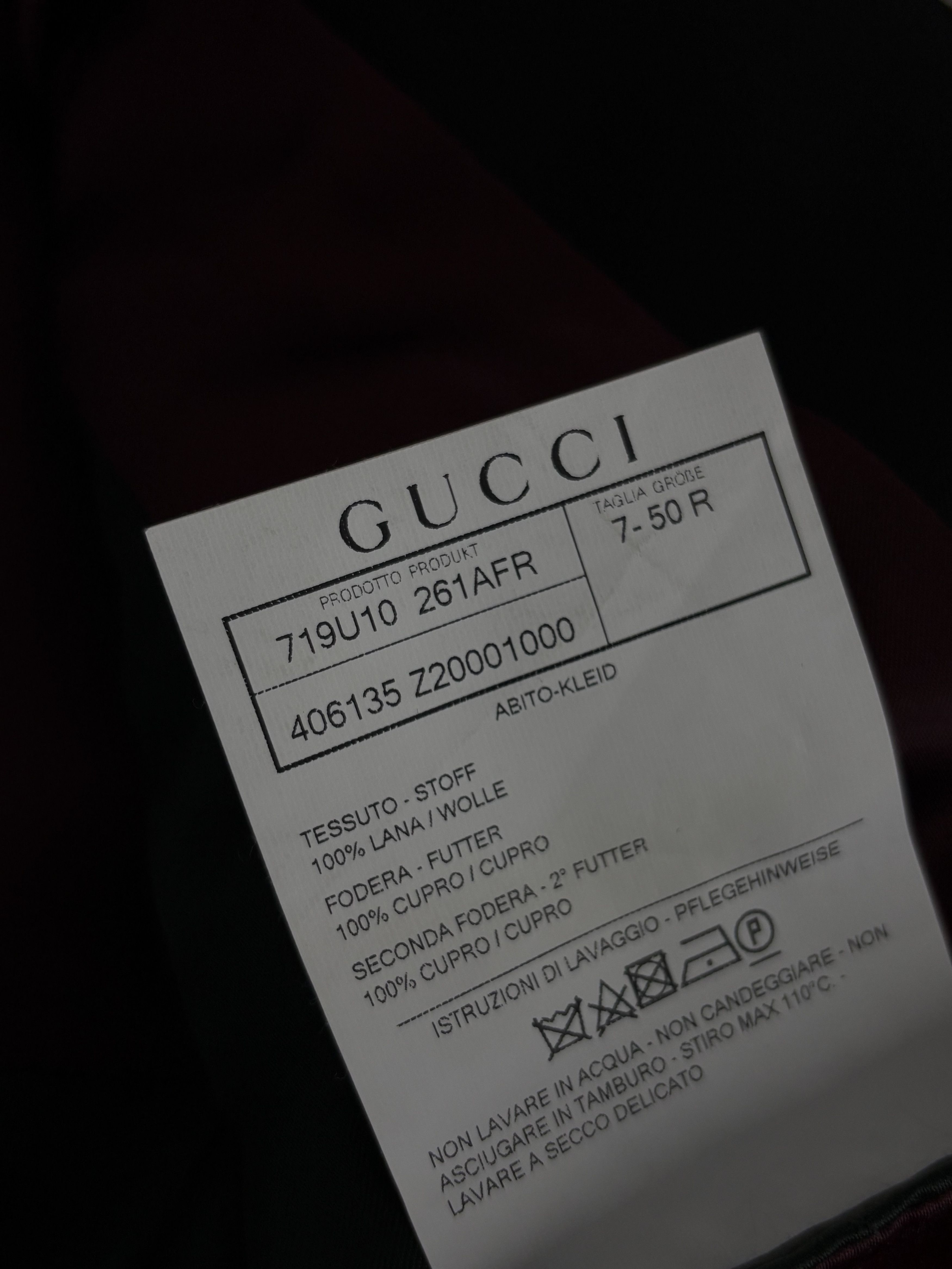 Gucci Gucci Black Wool Blazer Jacket Size 50R - 22 Thumbnail
