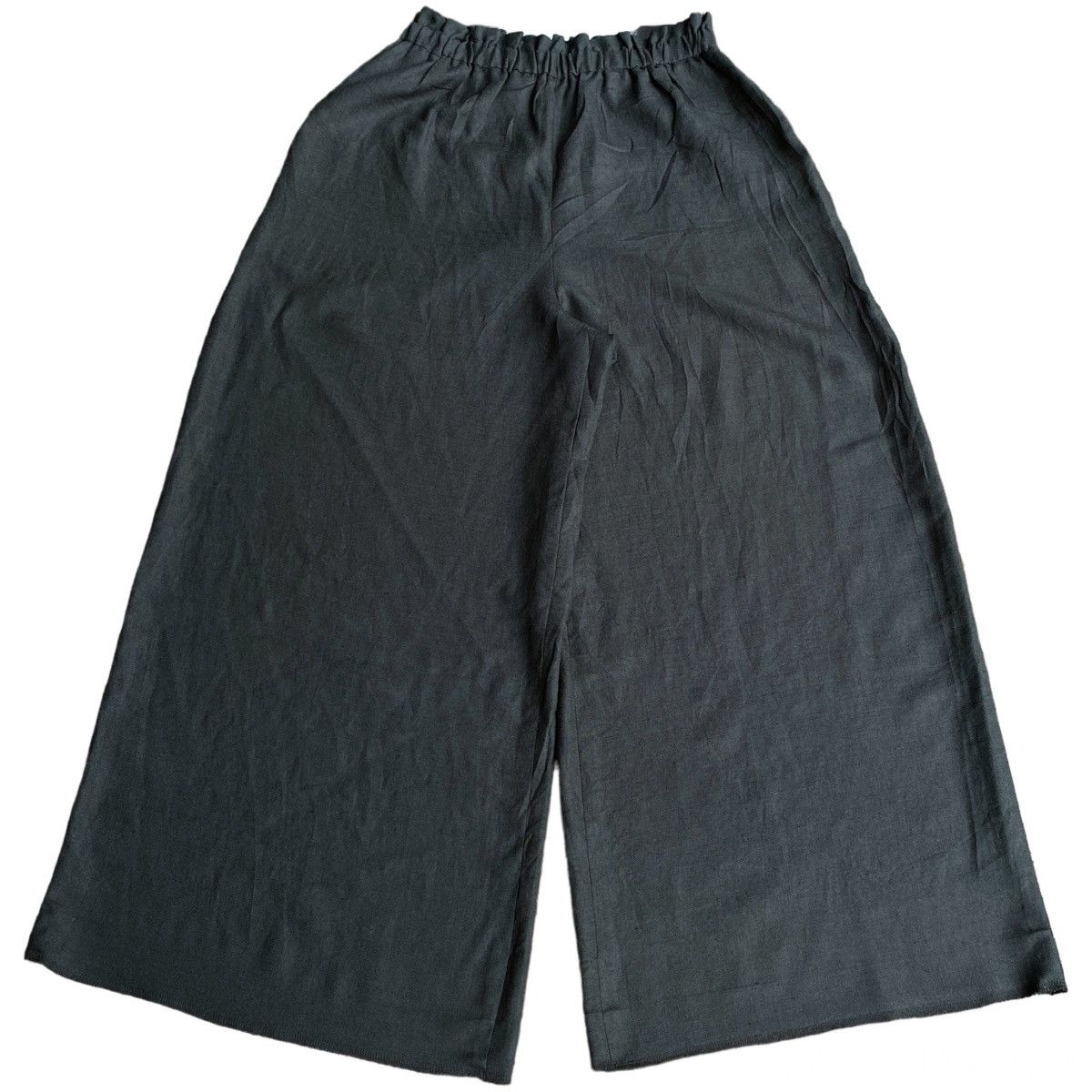 image of Vintage x Yohji Yamamoto Yangany Wide Leg Linen Pants in Dark Gray, Men's (Size 32)