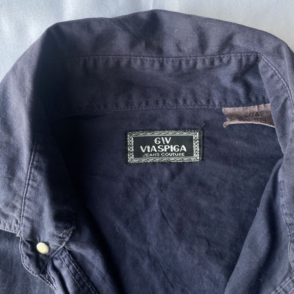 Japanese Brand Classic GIV VIA SPIGA Flannel Shirt GOA Style Size US XL / EU 56 / 4 - 8 Thumbnail
