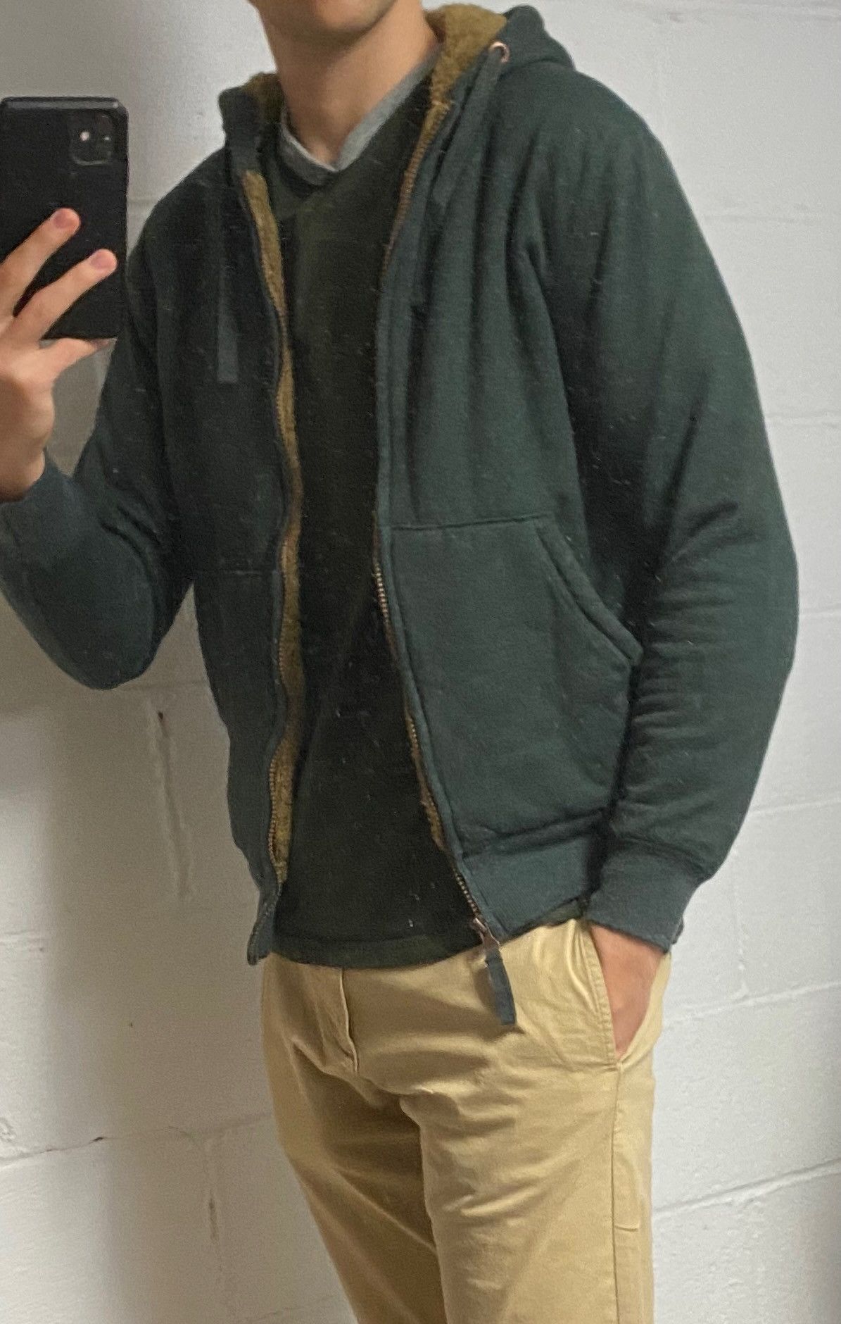 Weatherproof Green Fur Hoodie from Weatherproof Size US S / EU 44-46 / 1 - 1 Thumbnail