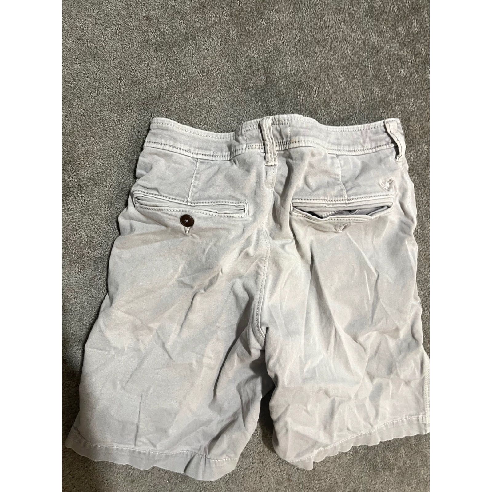 American Eagle Outfitters American Eagle Shorts Mens Size 28 Gray Chino Twill Classic Fit Size US 28 / EU 44 - 2 Thumbnail