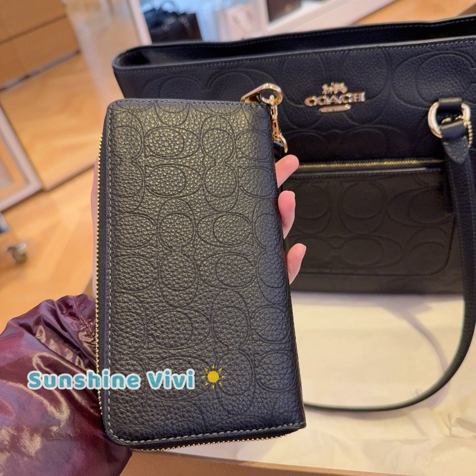 Coach NWT Bundle COACH CCD49 Station Tote & CCL35 Long Wallet Size ONE SIZE - 10 Thumbnail