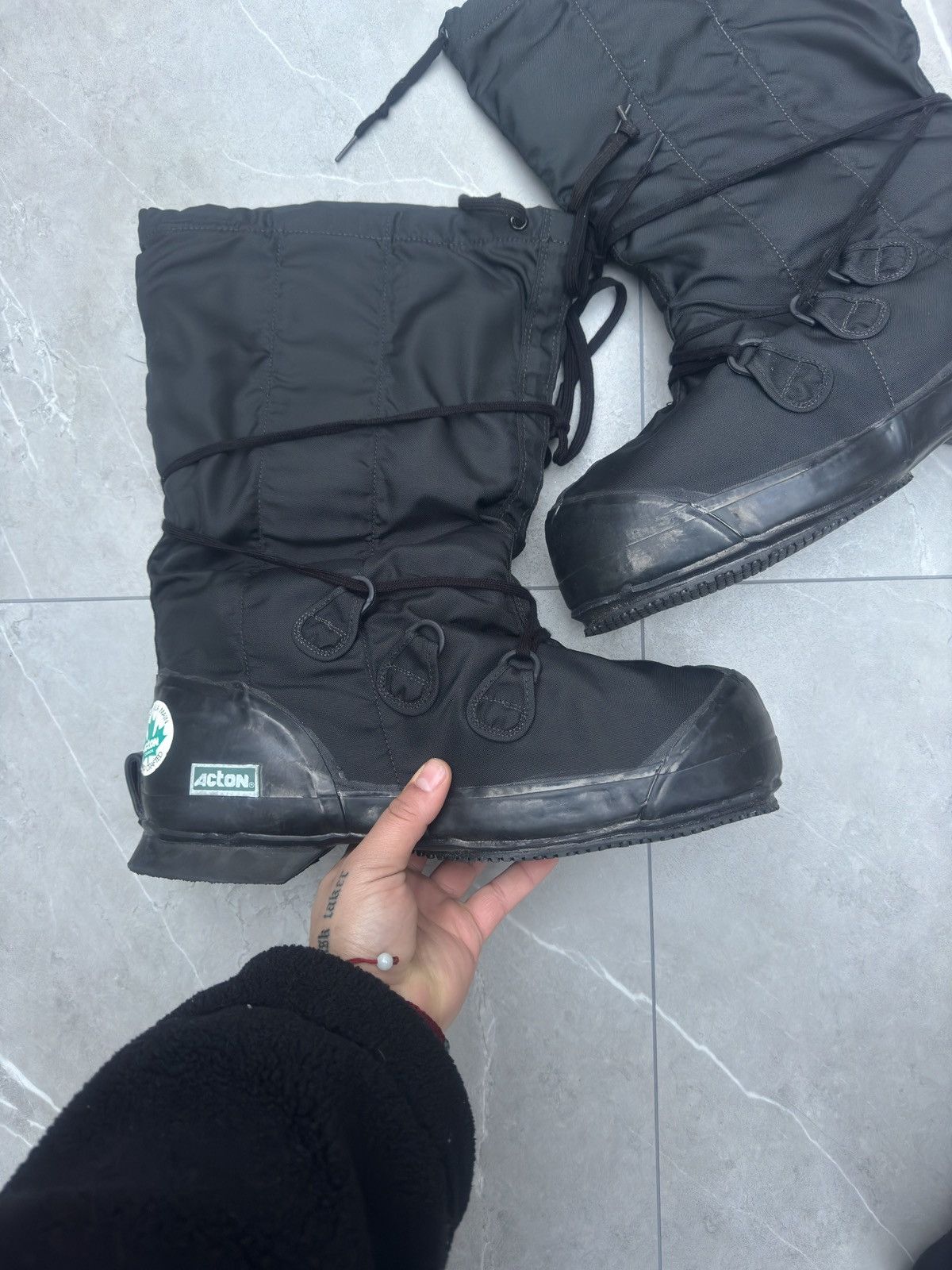 1980s Vintage Rare Black Opium Mukluk Boots