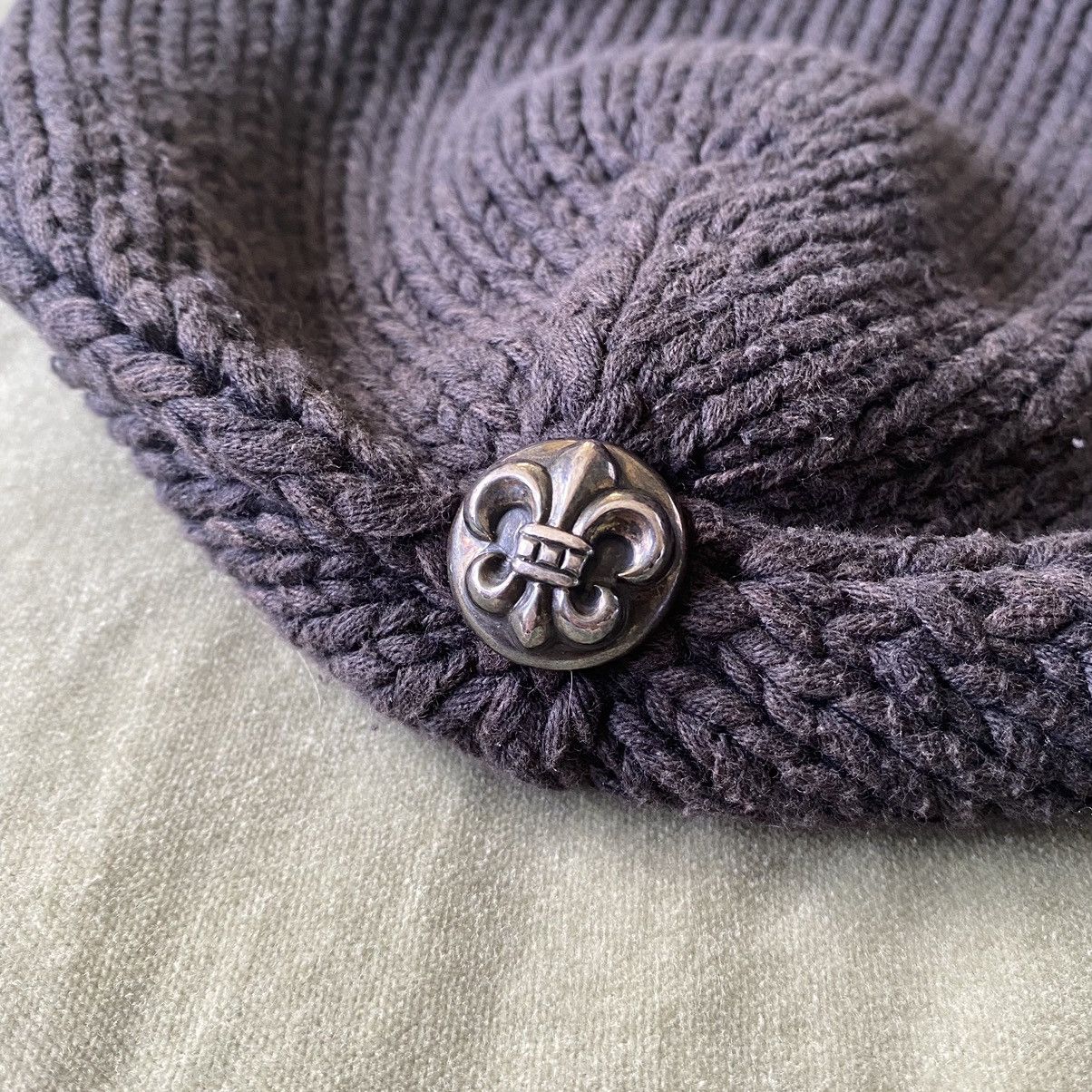 Chrome Hearts Chrome Hearts Fleur Patch Beanie Size ONE SIZE - 3 Thumbnail