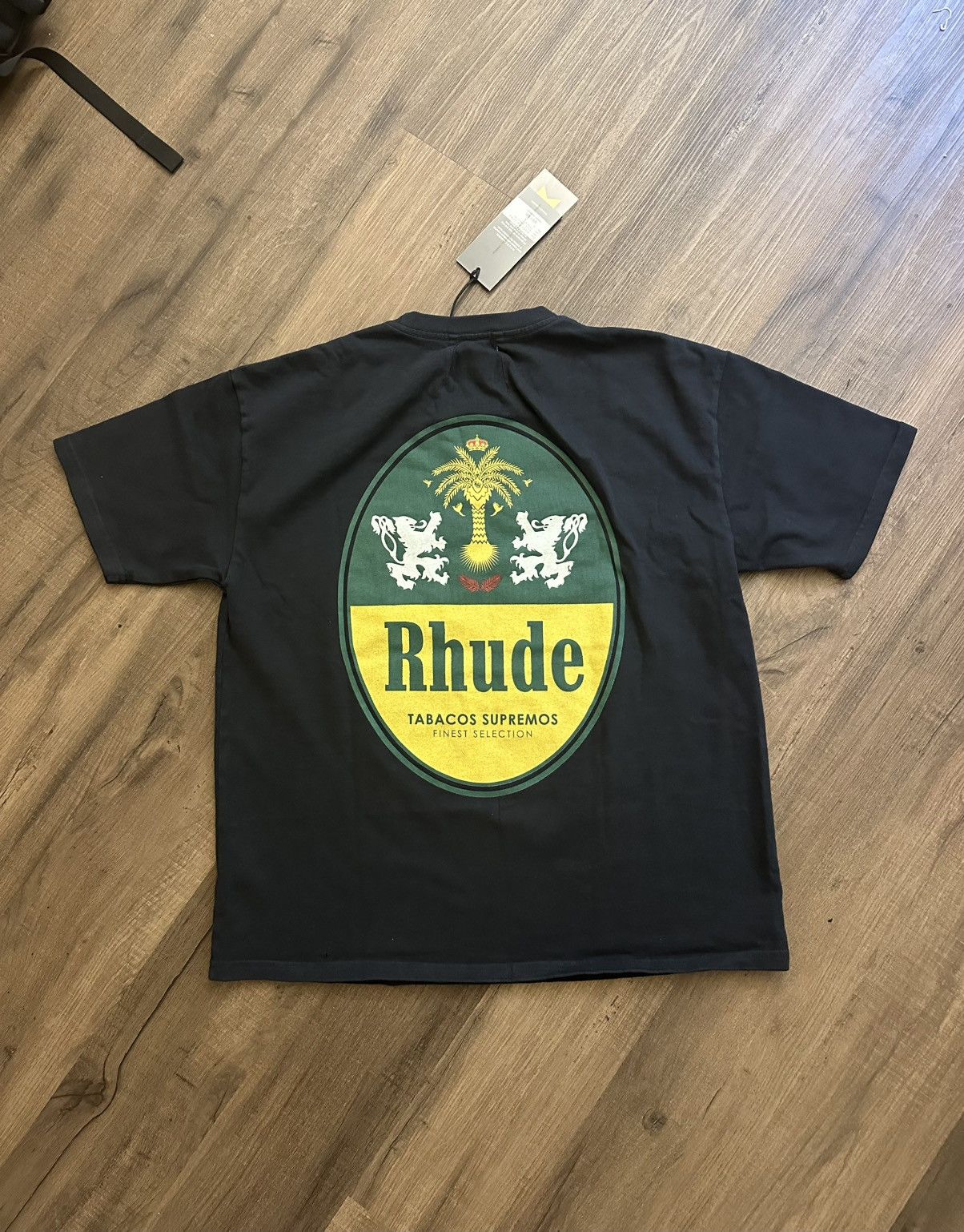 Rhude Tabacos Supremos Black S tshirt Cigars