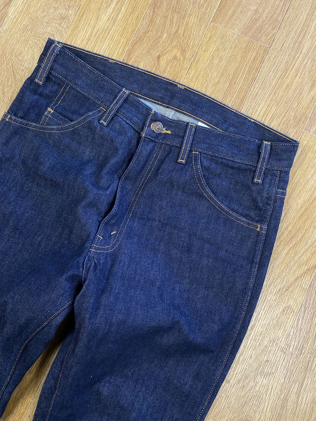 LVC × Levi's Vintage Clothing LVC Levi’s Blue Raw Denim Skinny Jeans Made in USA Talon Zip Size US 32 / EU 48 - 3 Thumbnail