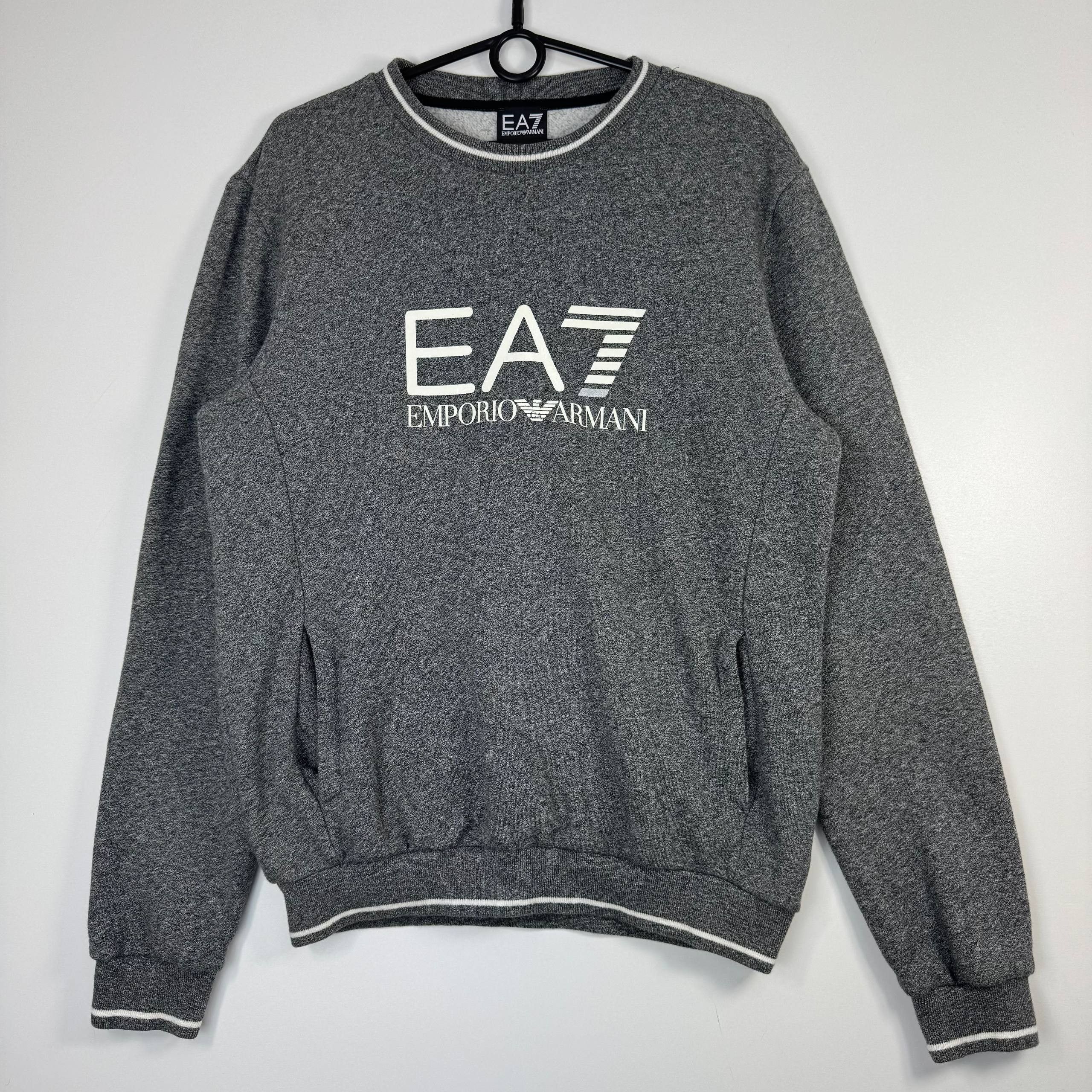 Emporio Armani EA7 Emporio Armani Logo Sweatshirt Grey Mens Size S Size US S / EU 44-46 / 1 - 1 Thumbnail