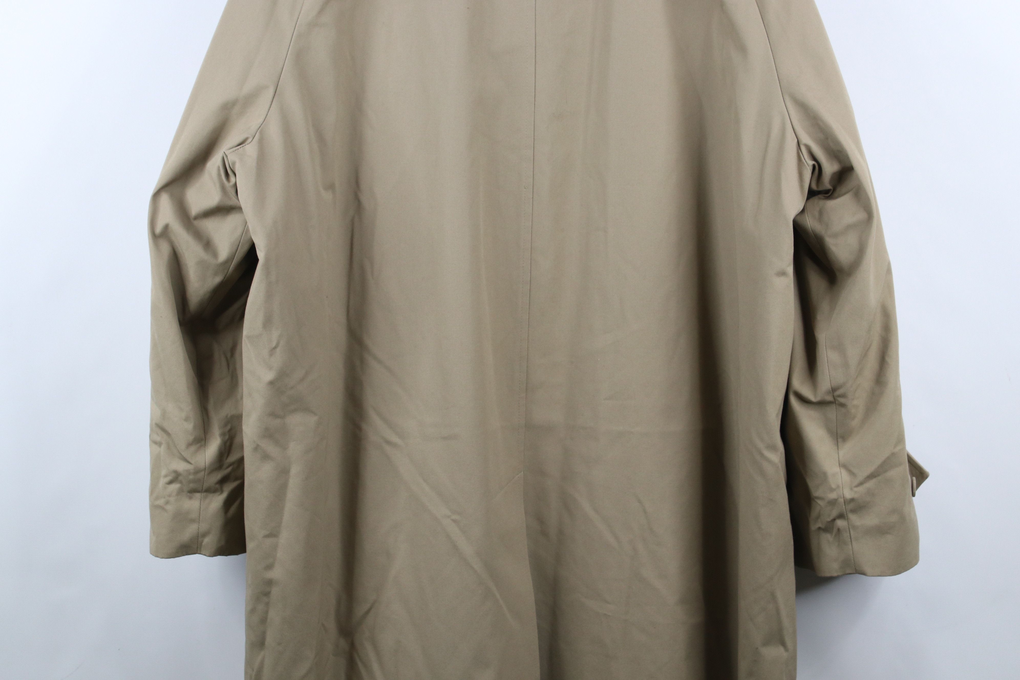 Vintage Vintage 90s Streetwear Lined Trench Coat Rain Jacket Beige Size US XXL / EU 58 / 5 - 15 Thumbnail