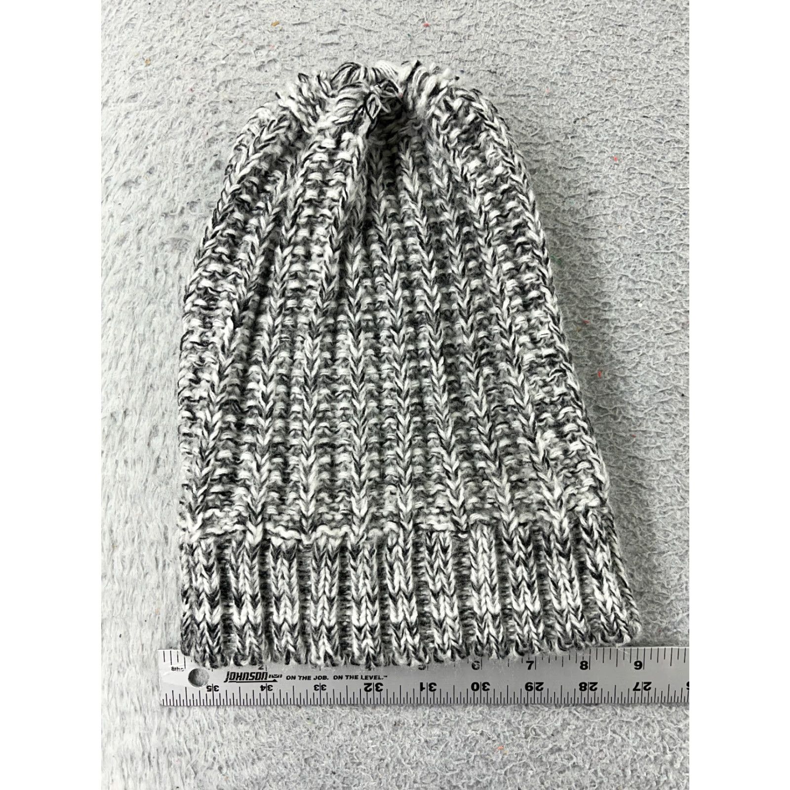 Cotton On Cotton On Beanie Knit Hat Adults One Size Gray 100% Acrylic Winter Ski Beanie Mens Size ONE SIZE - 4 Thumbnail