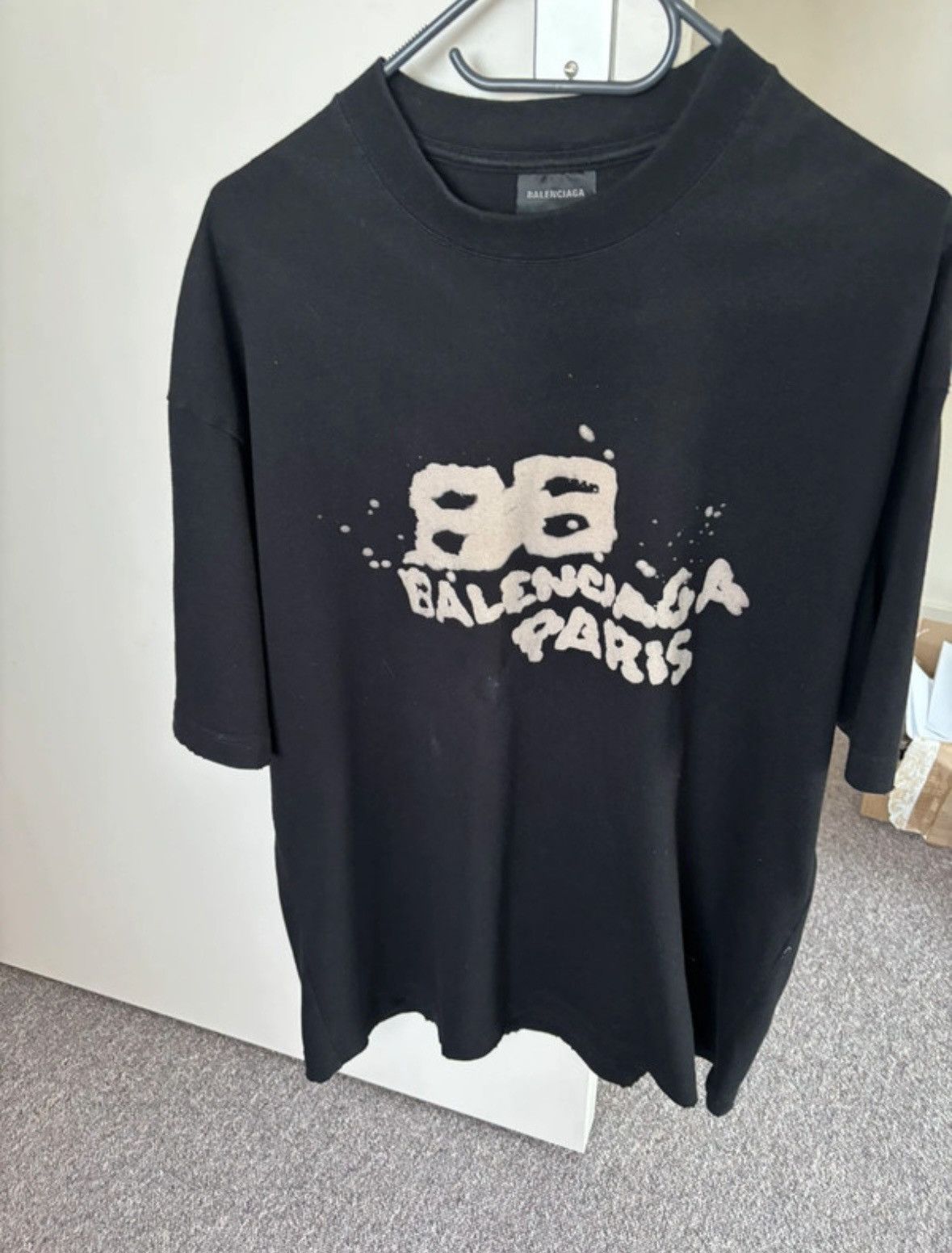 Balenciaga Balenciaga Hand drawn logo tshirt Size US S / EU 44-46 / 1 - 1 Thumbnail