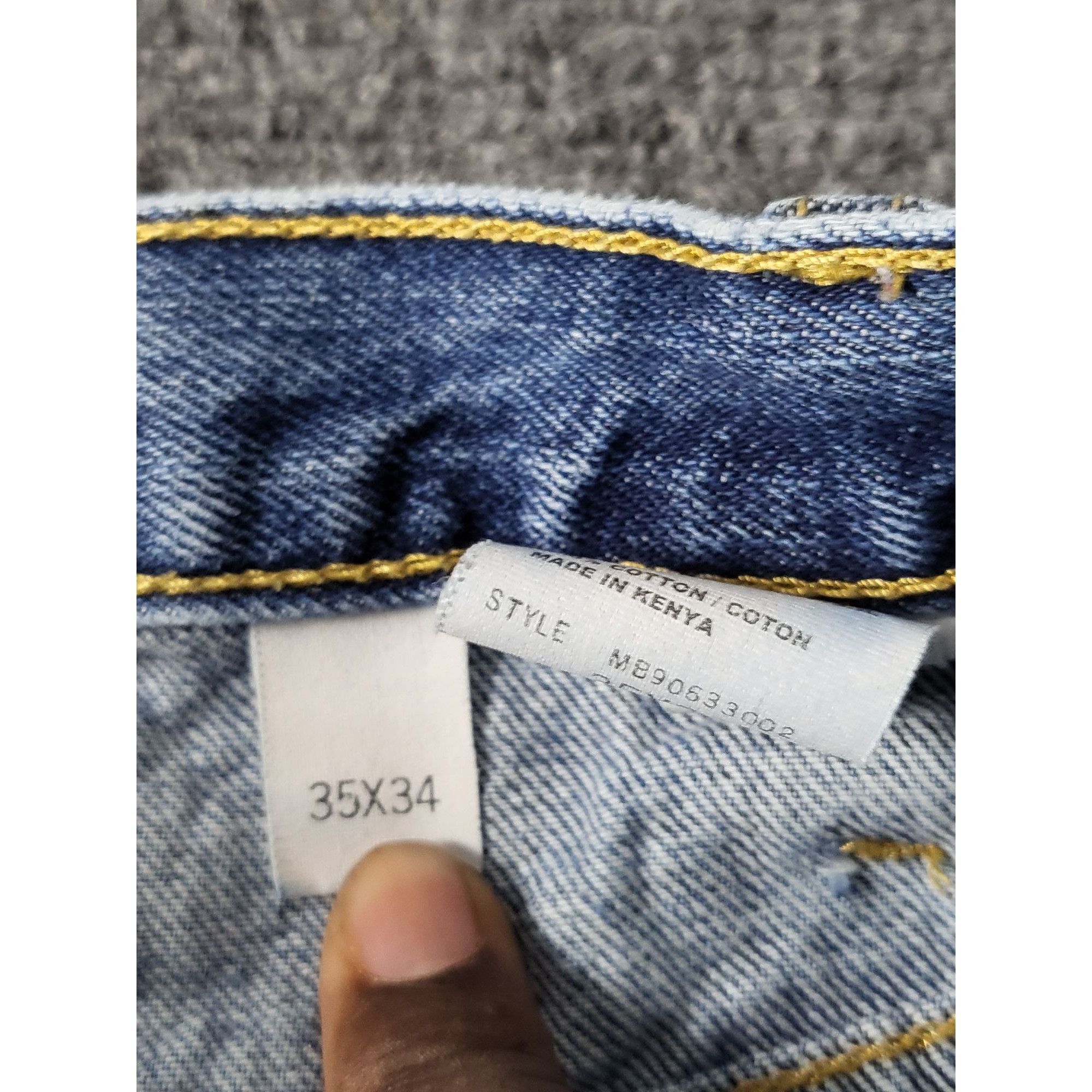 CINCH Cinch Black Label Tapered Leg Jeans Men Sz 35X34 Blue Denim Size US 35 - 9 Thumbnail