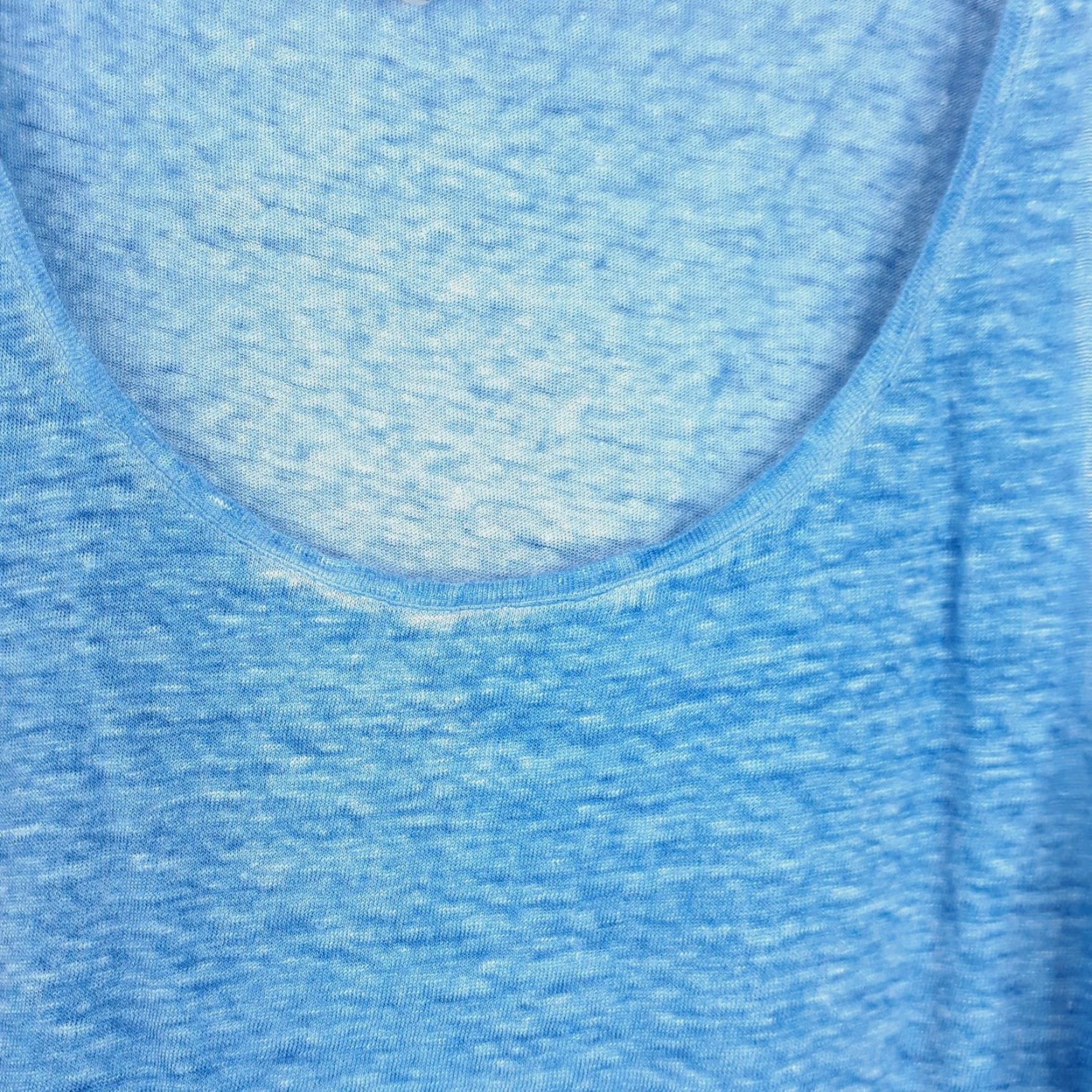 Gerard Darel Gerard Darel Tank Top Scoop Neck Blue Linen Womens Size S Small Size S / US 4 / IT 40 - 3 Thumbnail