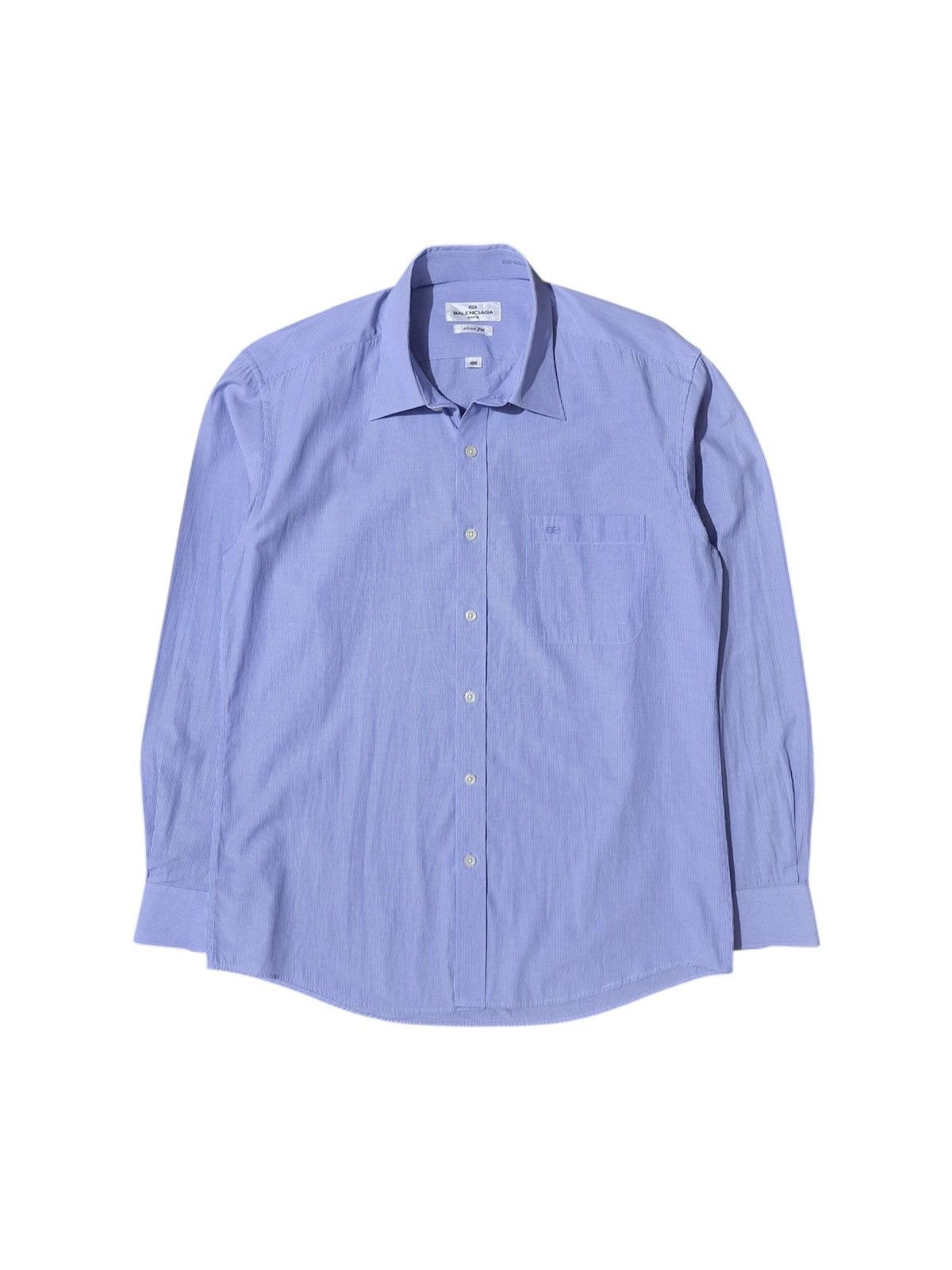 Balenciaga Balenciaga Slim Fit Striped Shirt Size US M / EU 48-50 / 2 - 1 Thumbnail